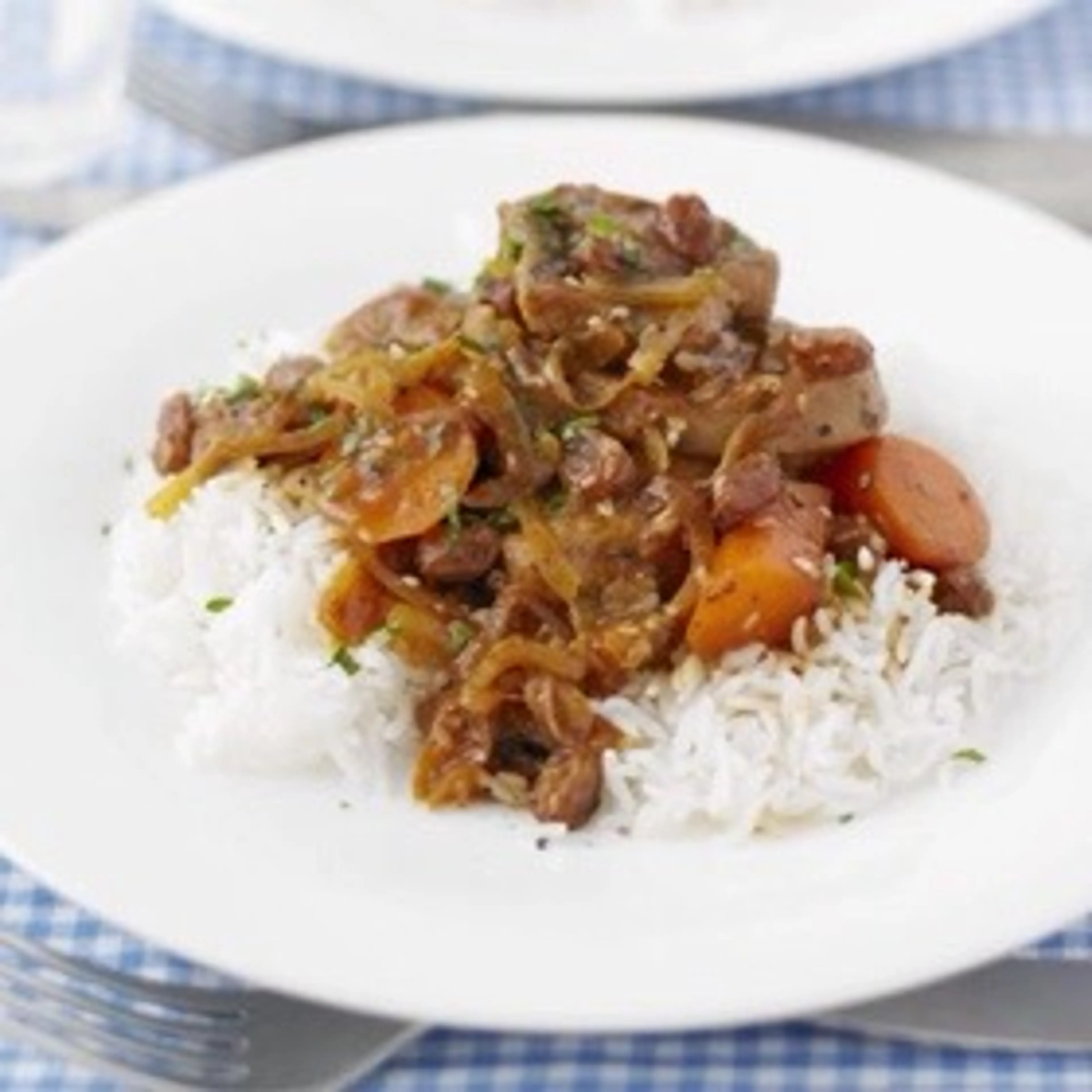 Pork ragout with carrots & cumin