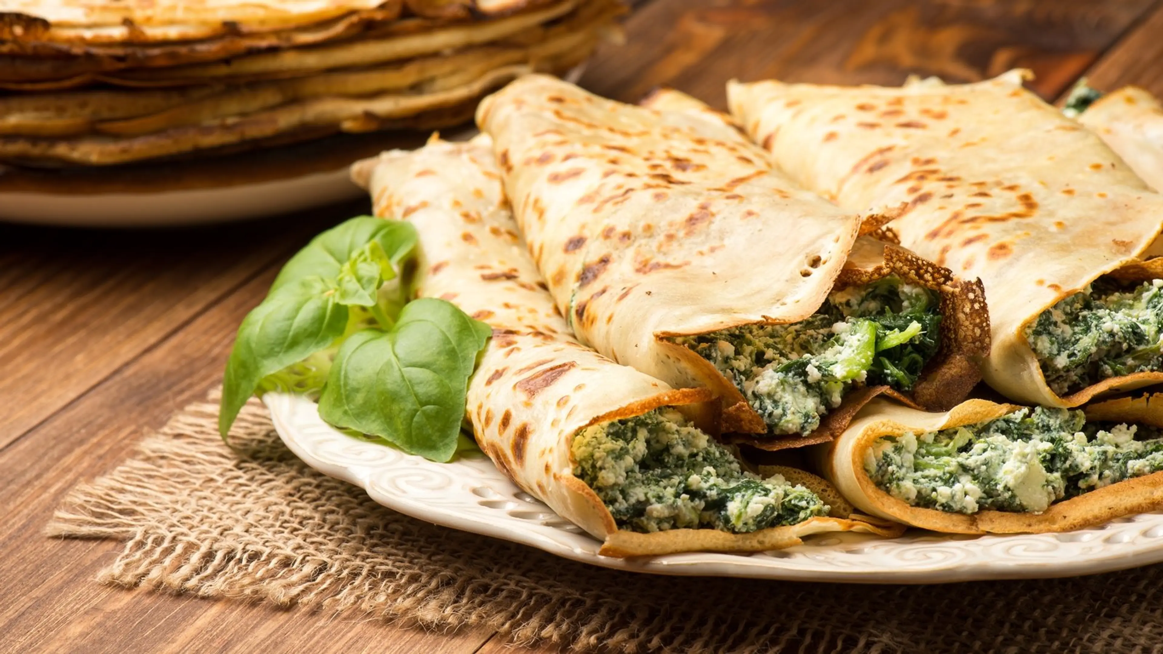 Baked Spinach, Ricotta Pancakes