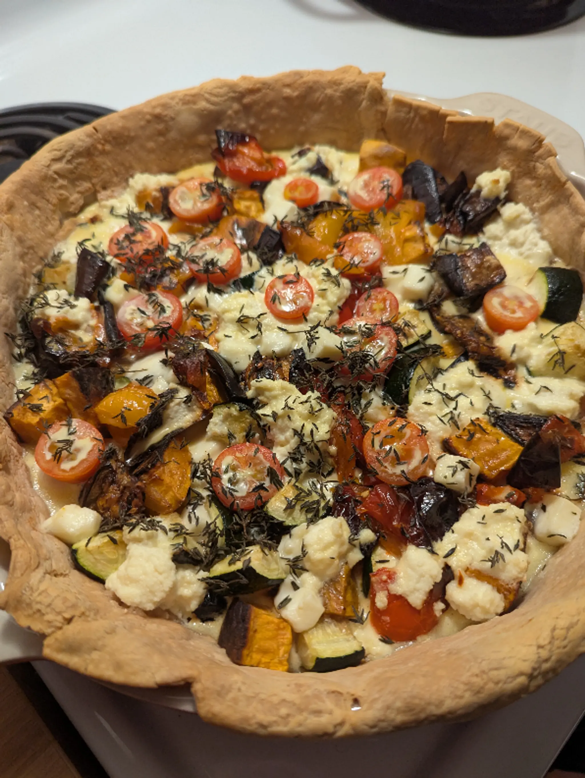 Very full tart