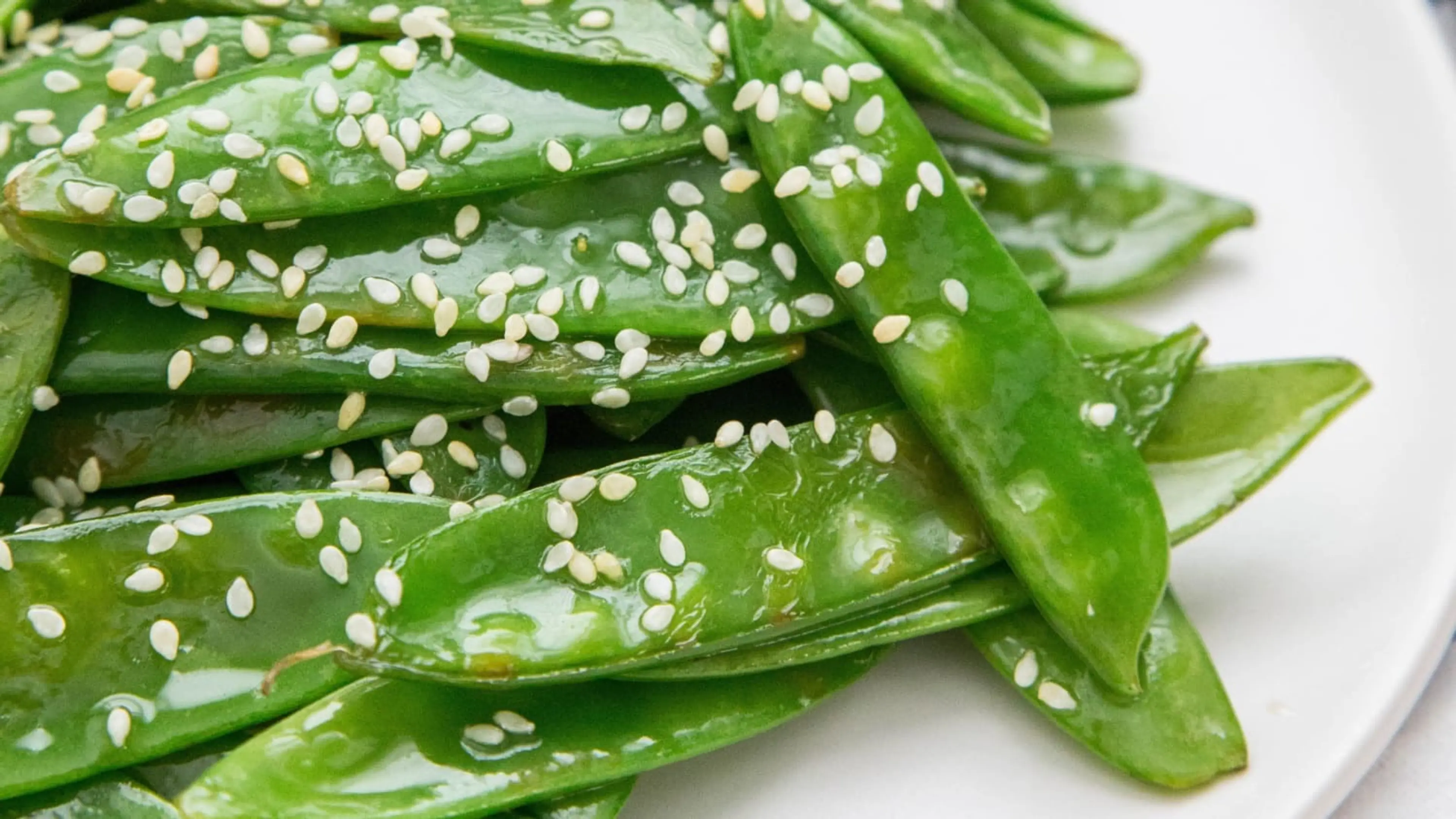 Quick Sesame Snow Peas