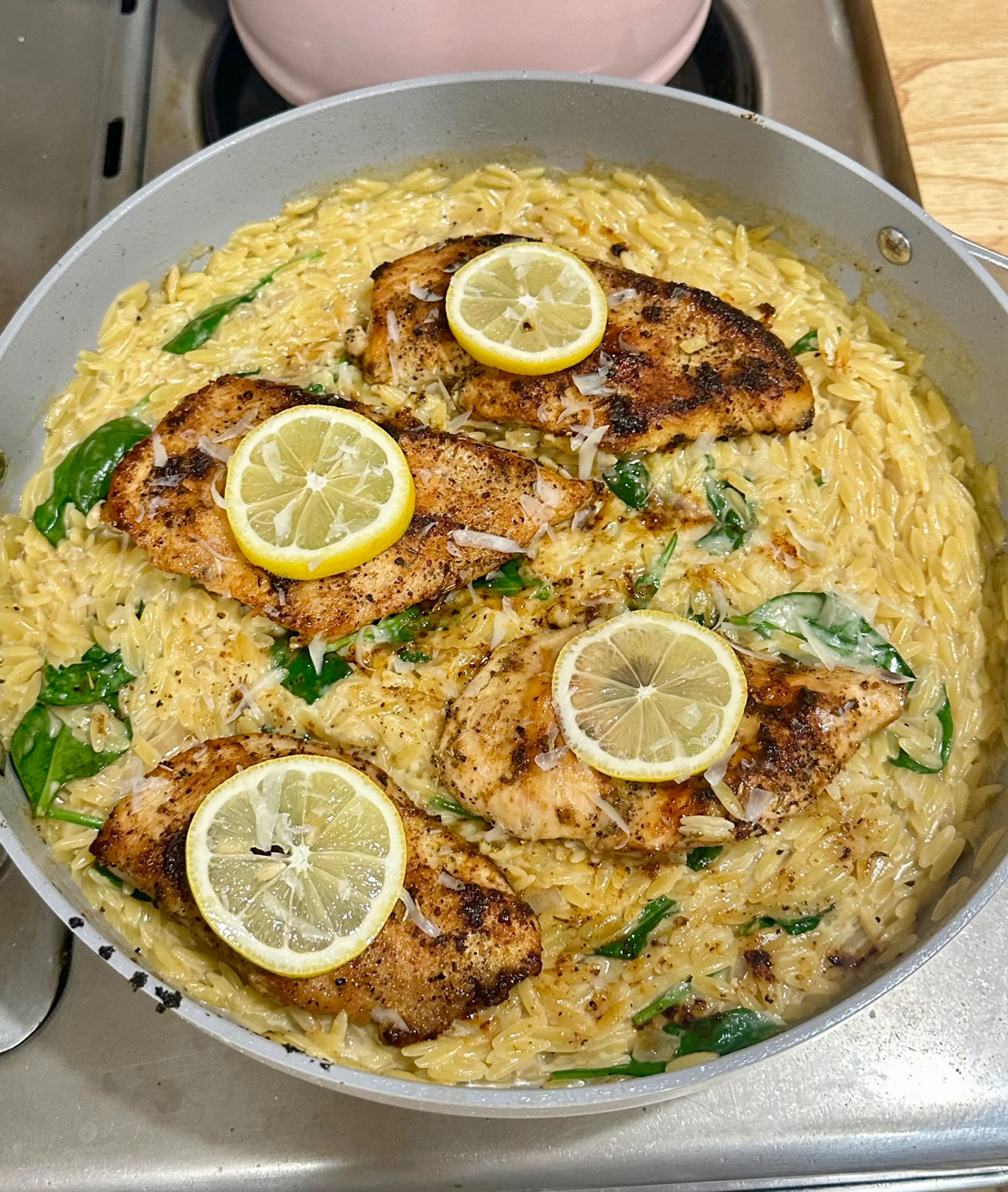 Lemon Orzo Chicken