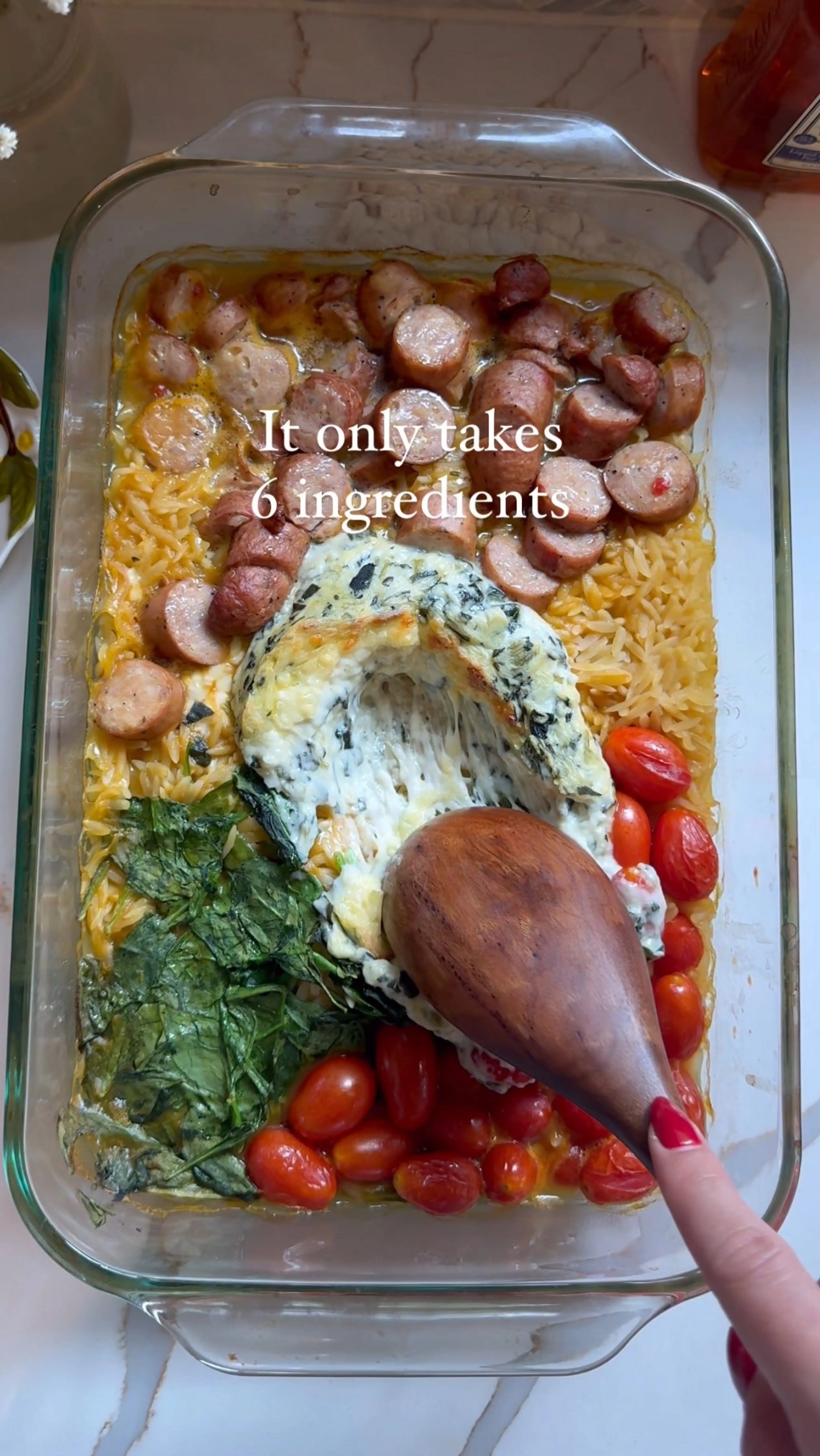 Spinach and Artichoke Orzo Dinner