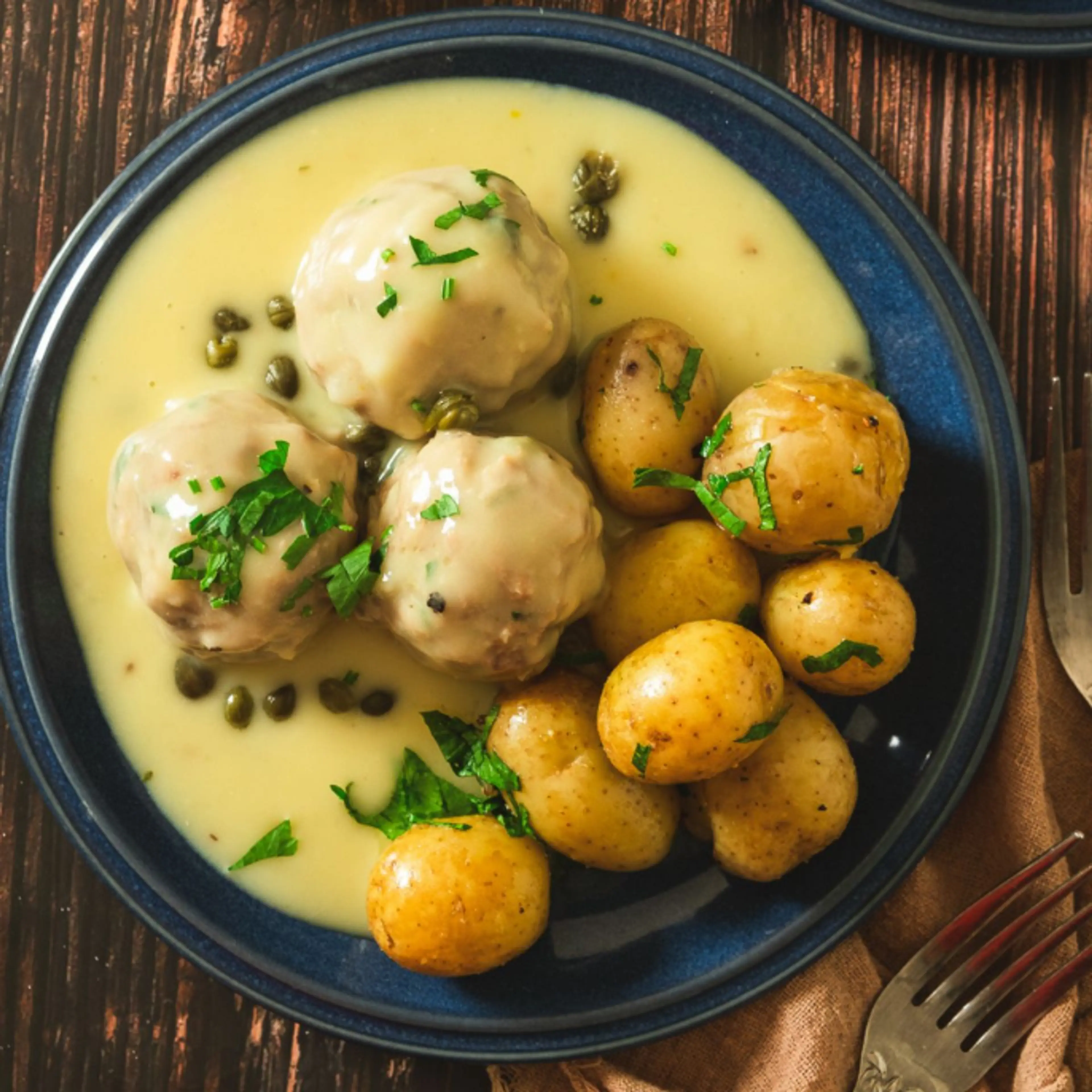 Königsberger Klopse: German Meatballs in Creamy Caper Sauce
