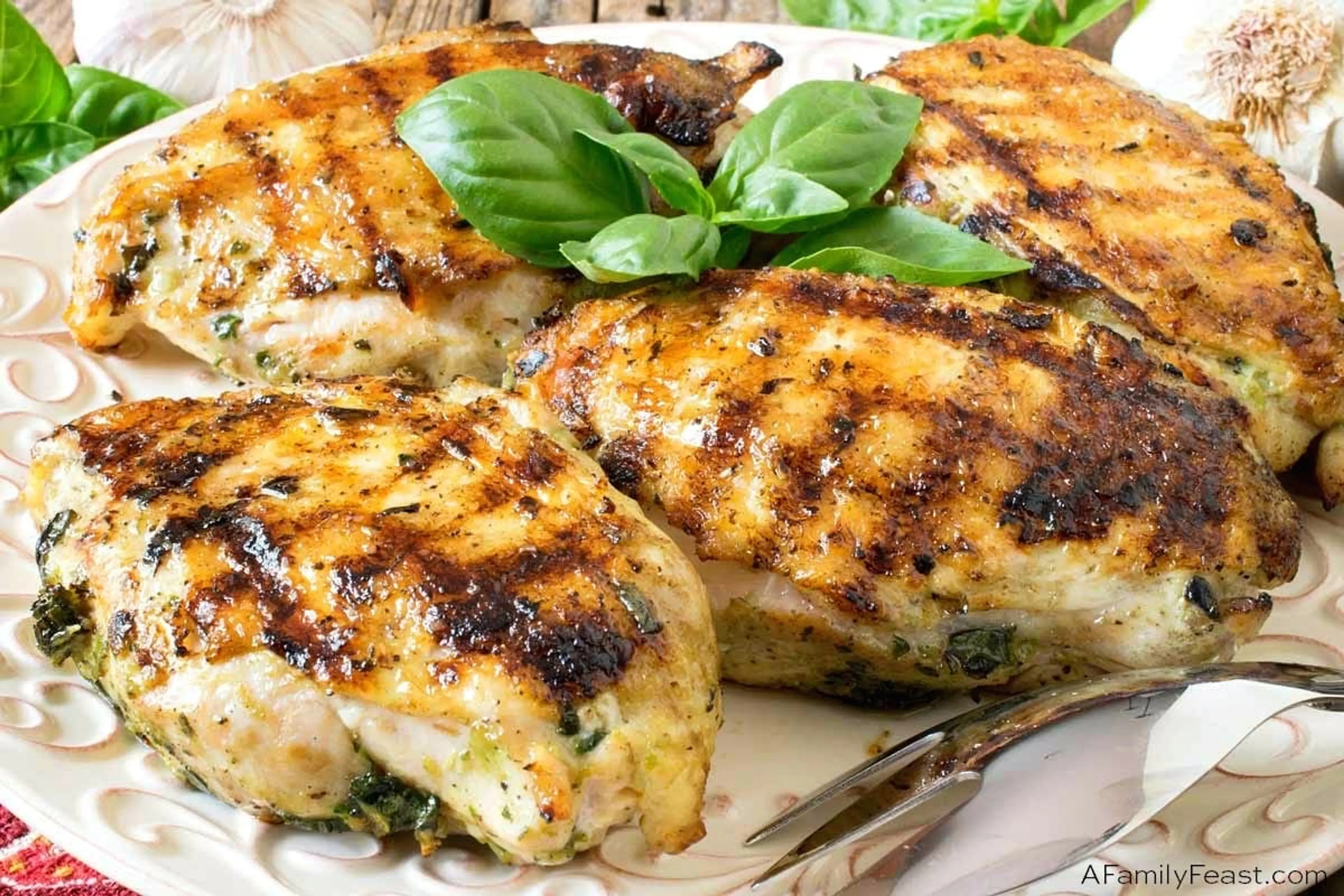 Grilled Basil Marinated Chicken