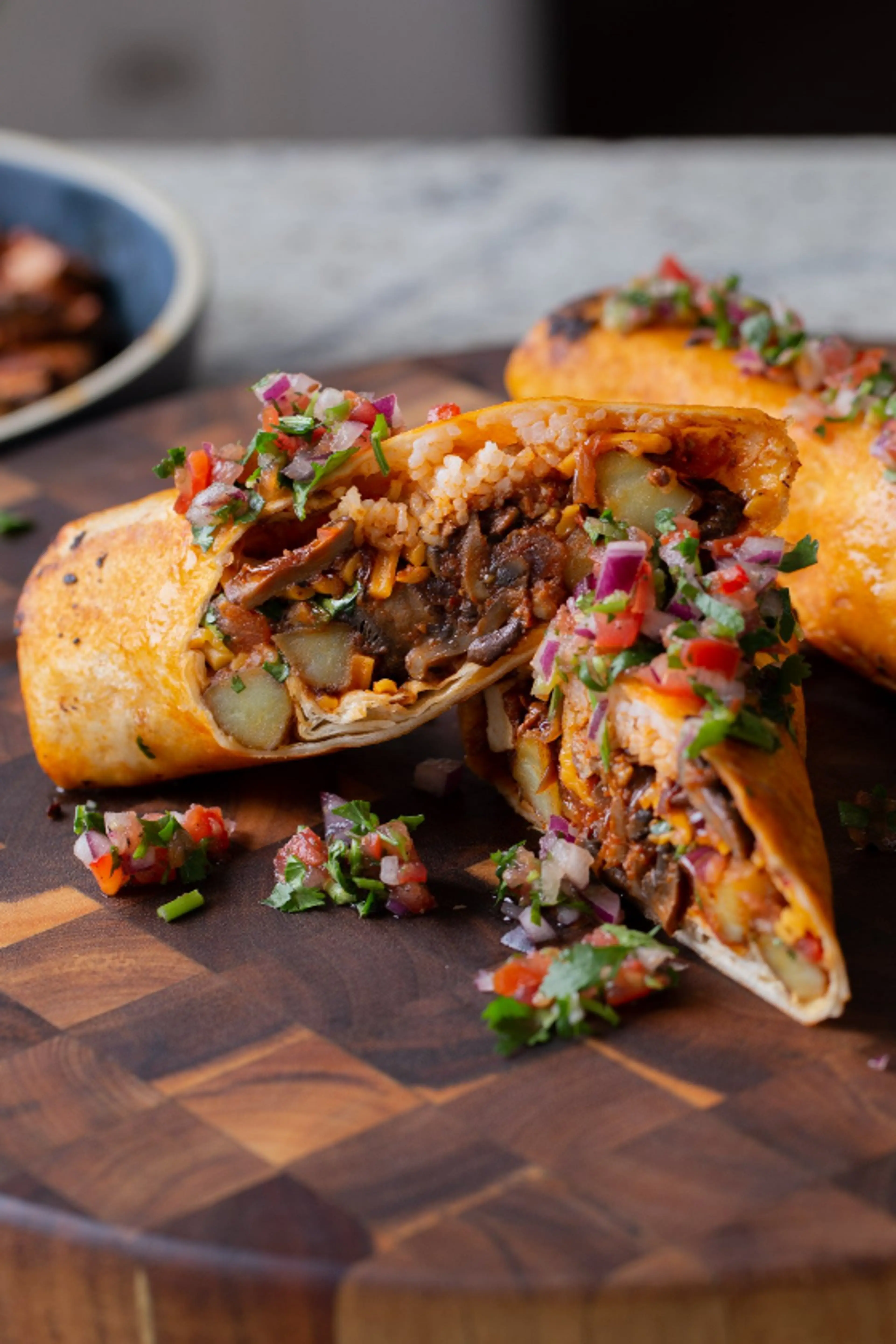 Crispy Tofu Burritos