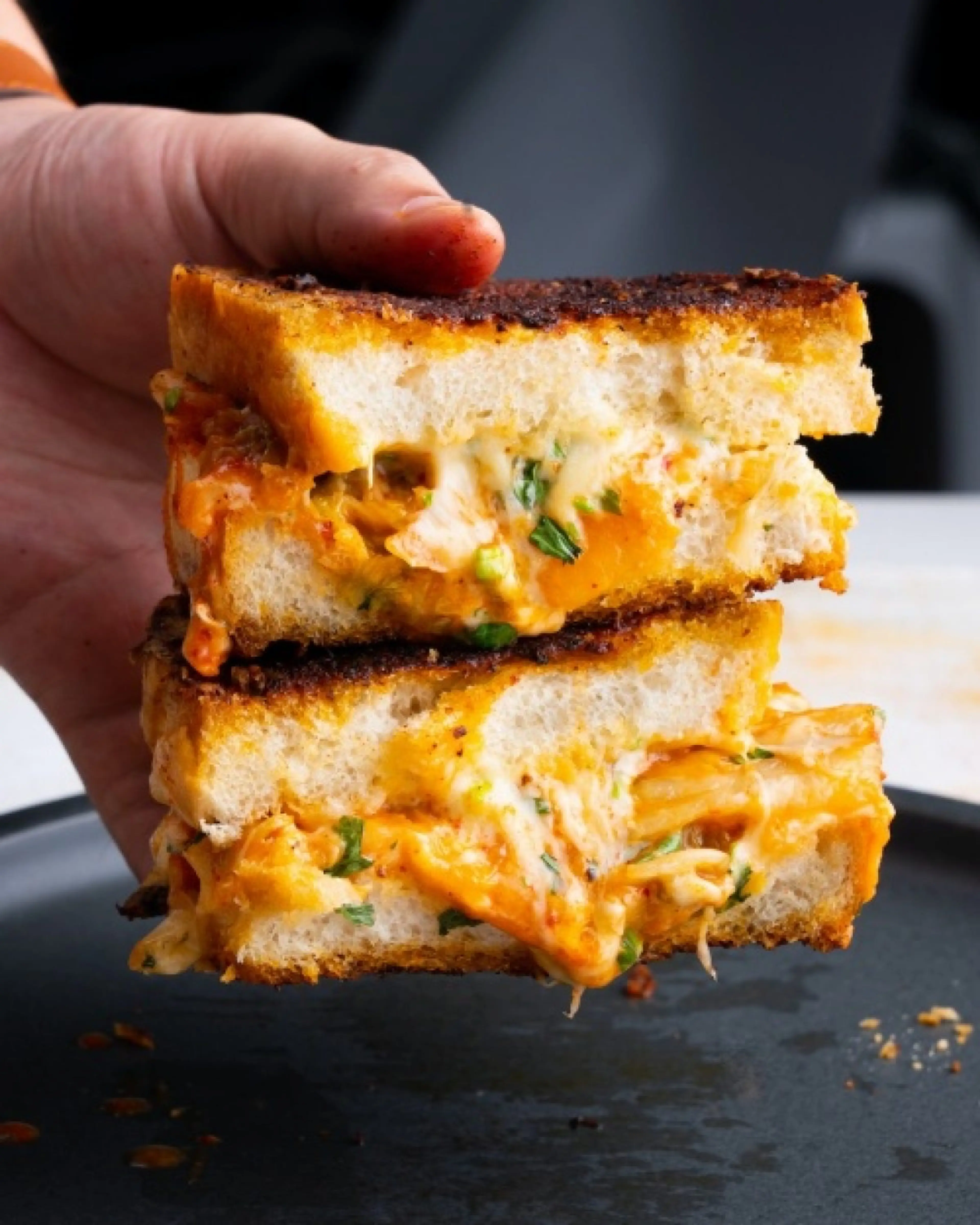 Kimchi Grilled Cheese Sandwich