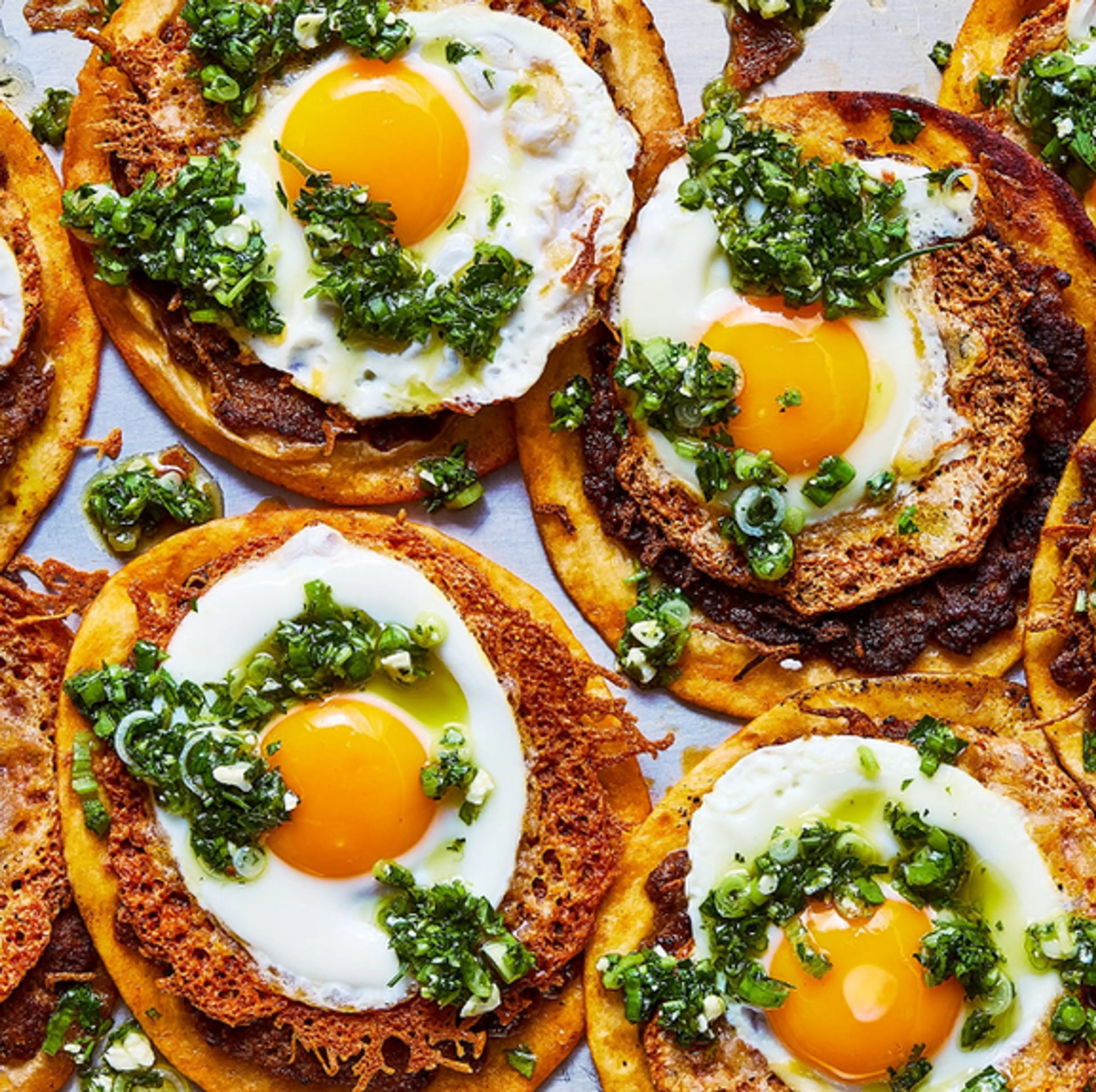 Frico Egg Smash Tacos