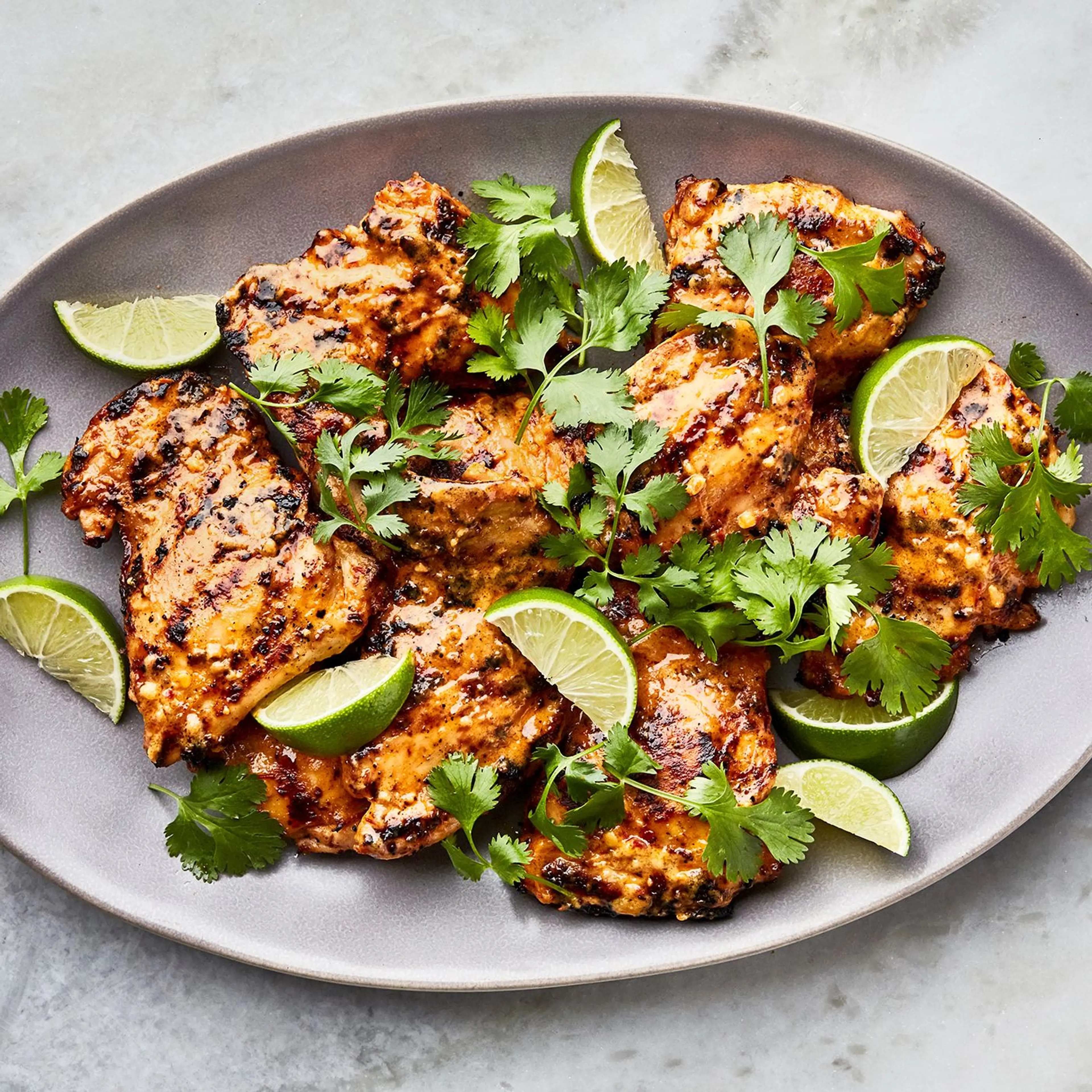 Grillee Spicy Coconut Chicken Thighs