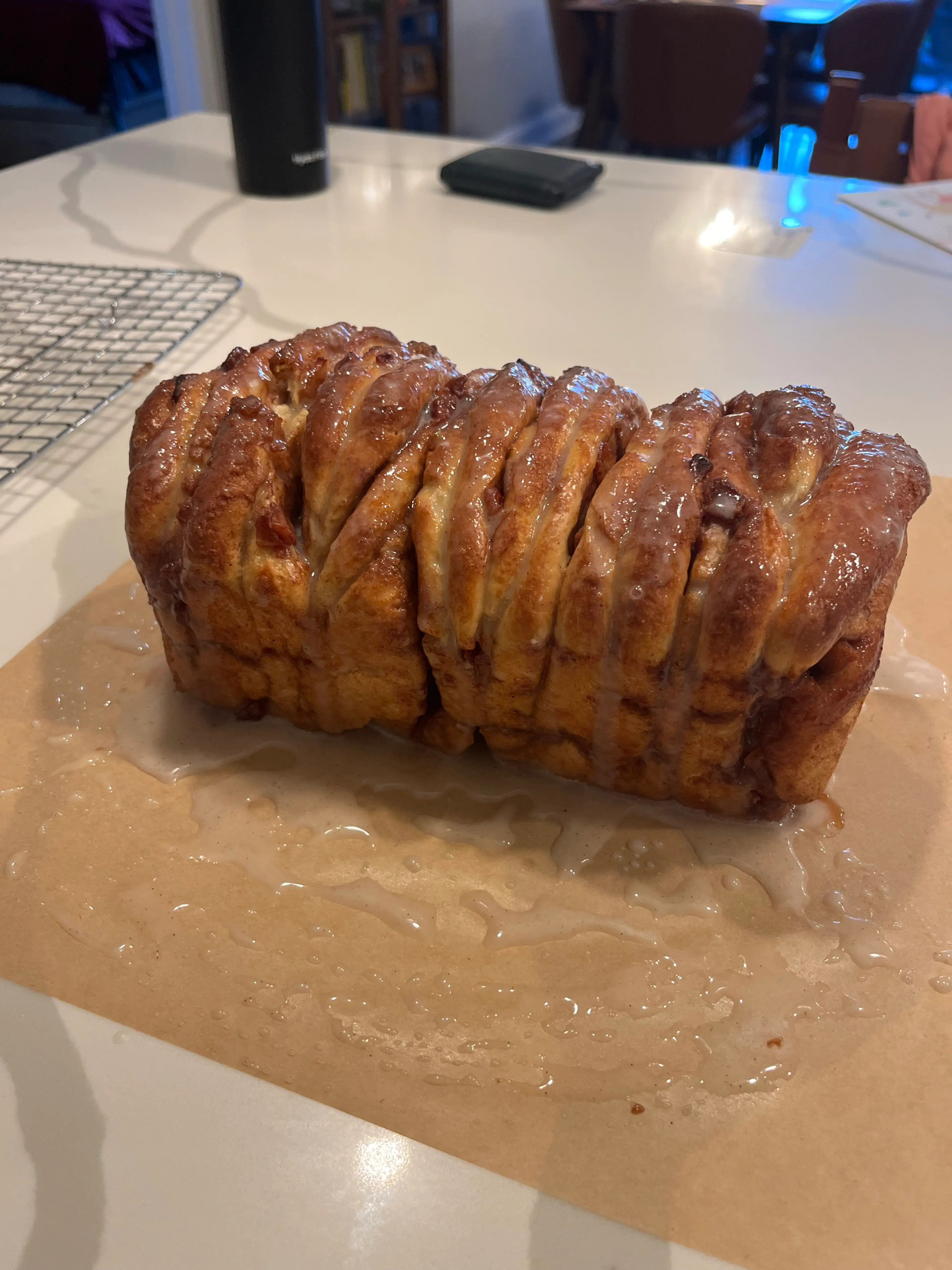 Sourdough Discard Apple Pull Apart Bread