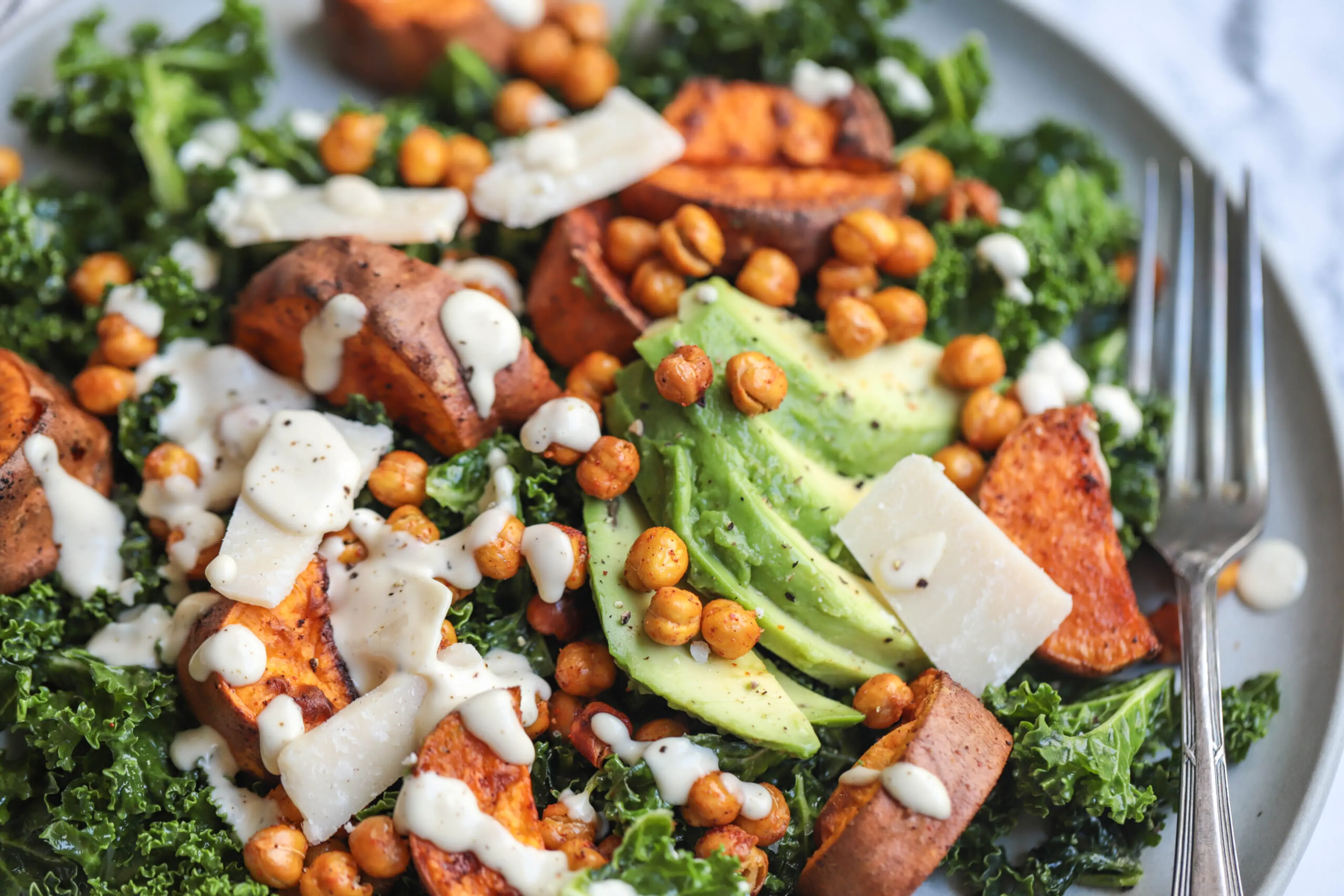 Coconut Ranch Kale Salad