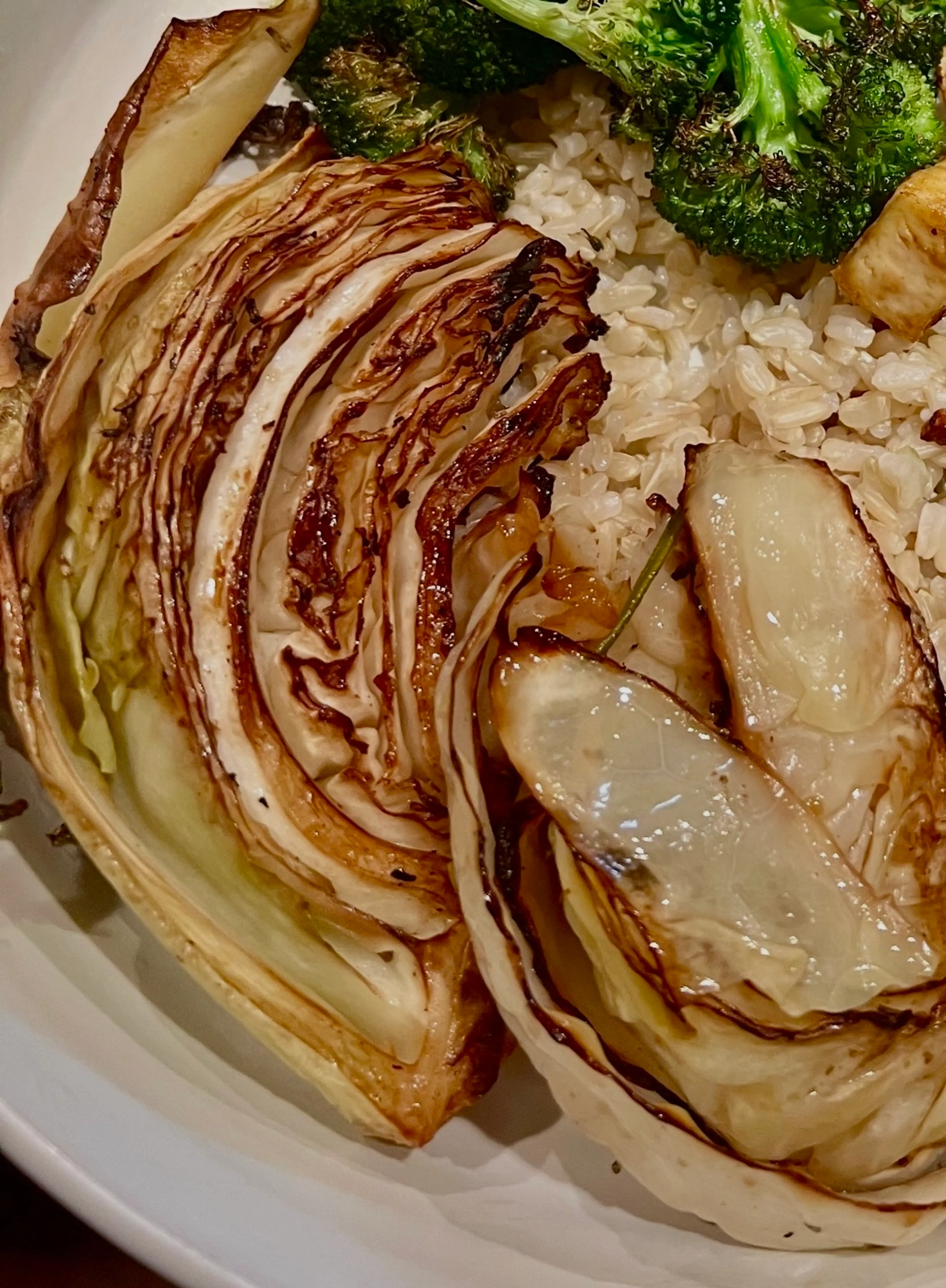 Roasted Balsamic Cabbage Wedges