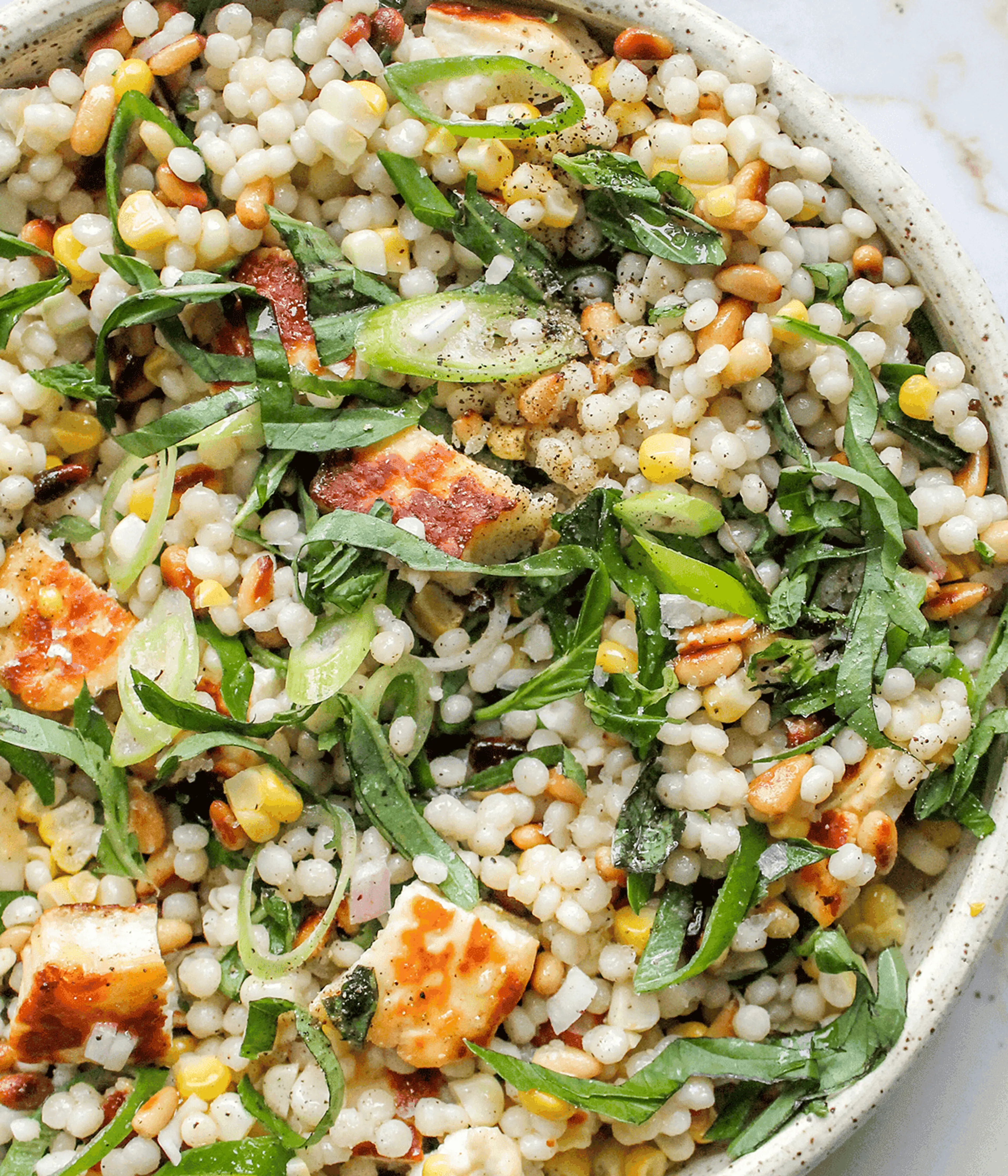 Couscous Halloumi Salad