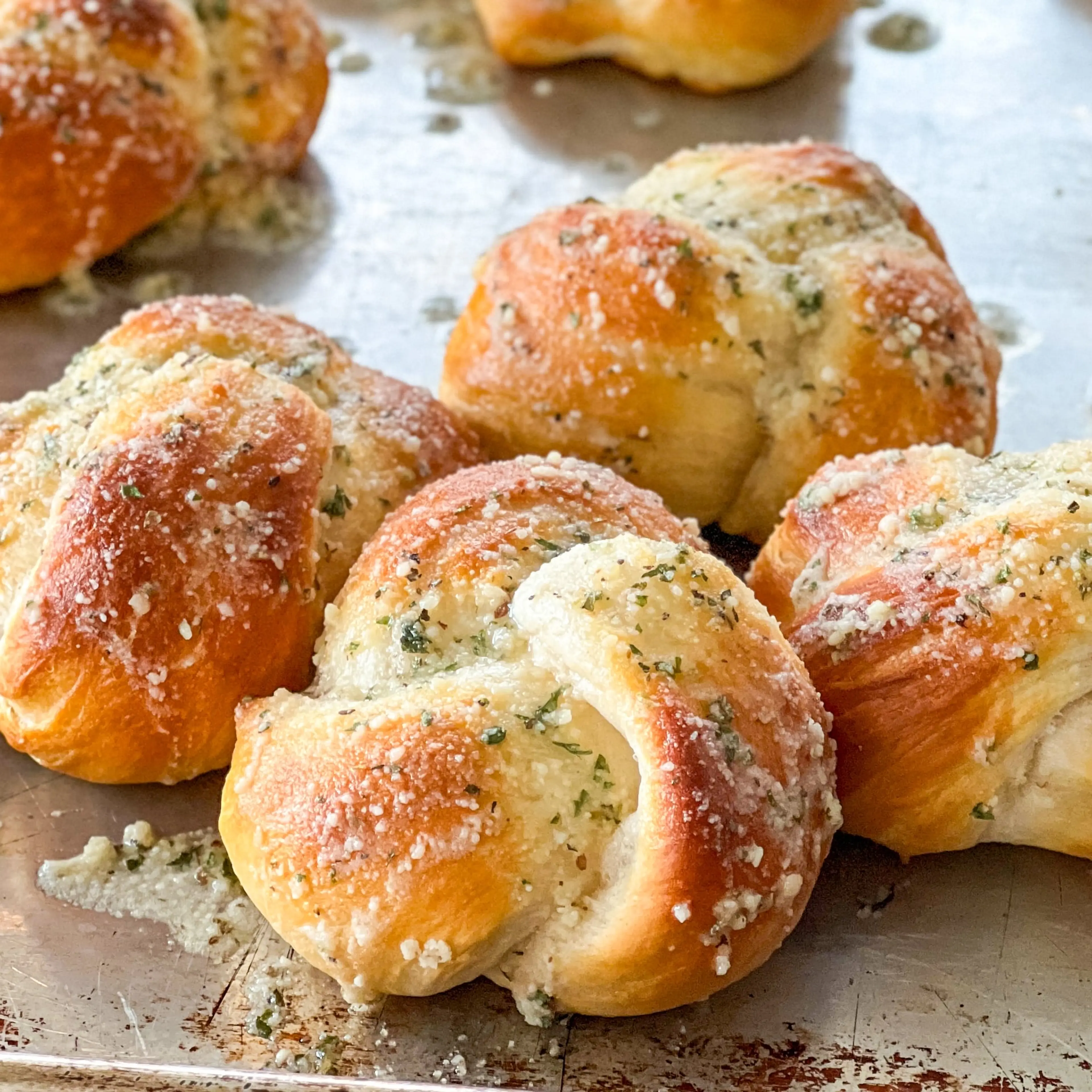 Easy Parmesan Knots