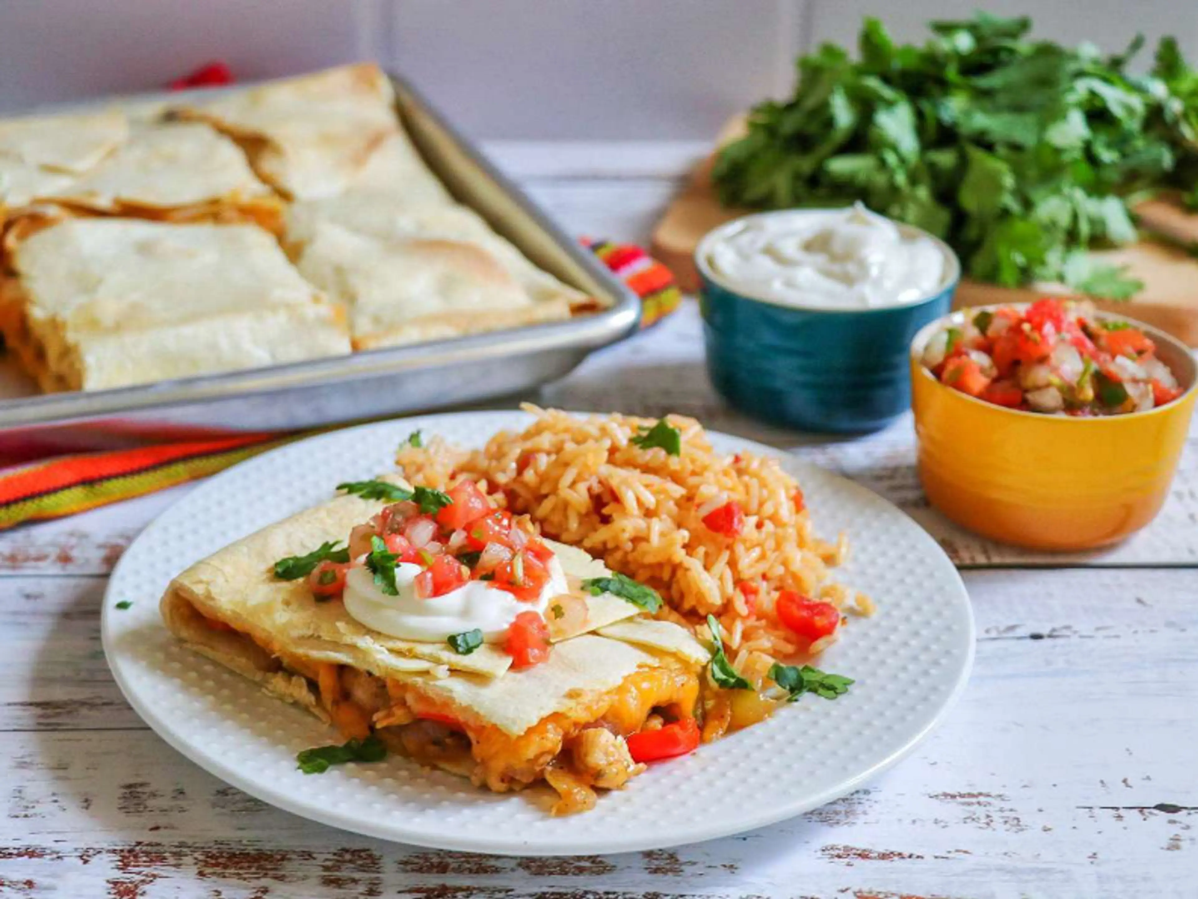 Sheet Pan Quesadillas