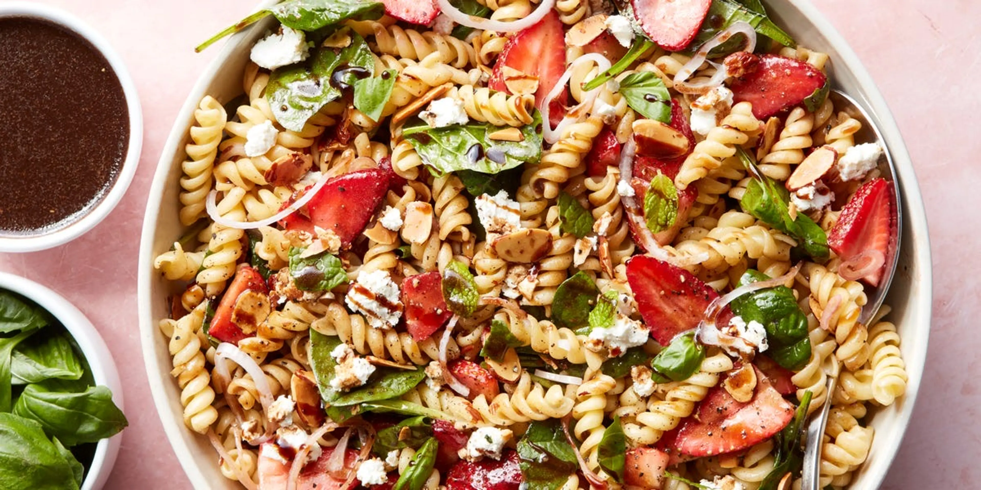 Strawberry Balsamic Pasta Salad