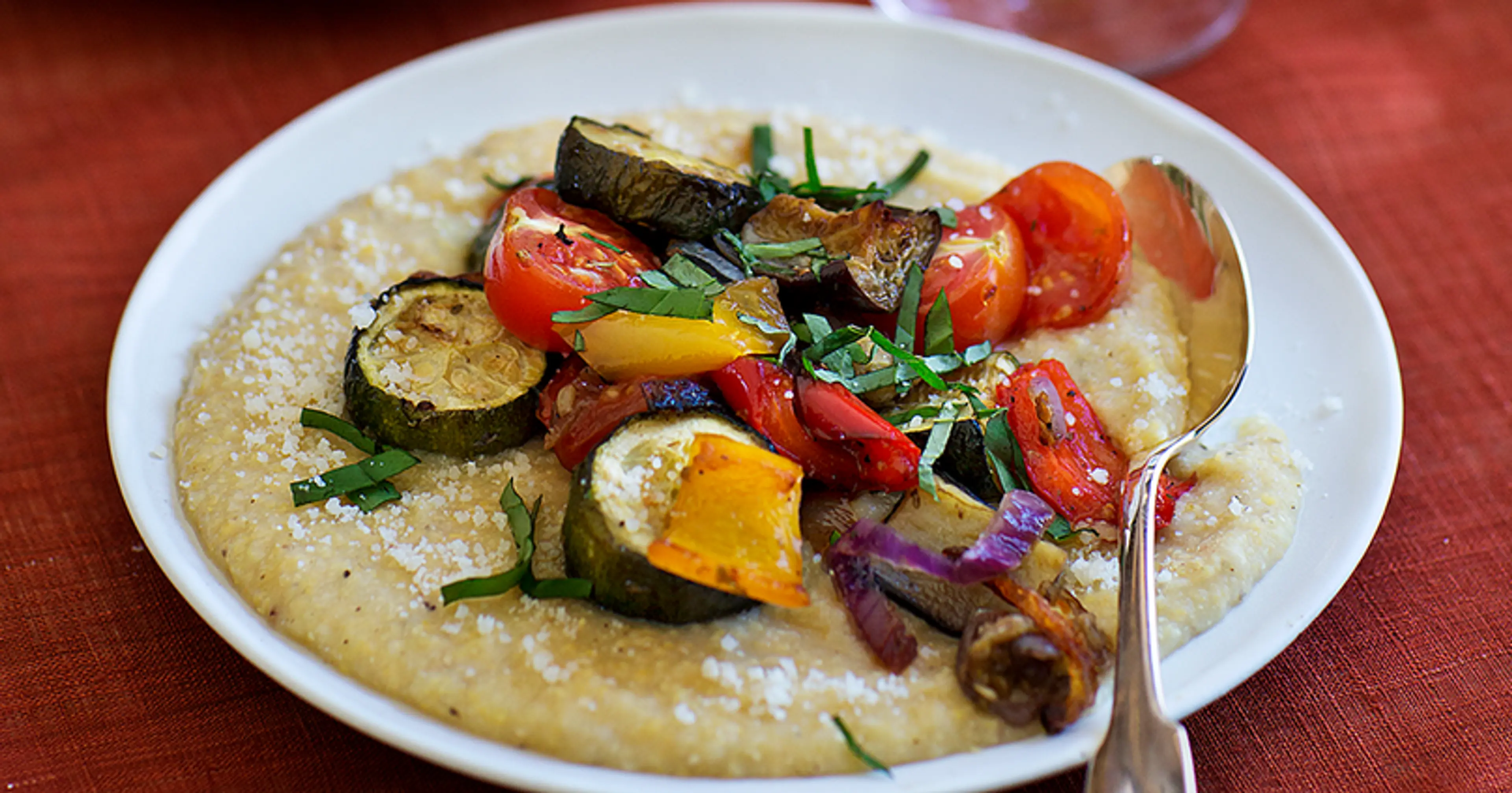 Roasted Ratatouille with Polenta | Recipes