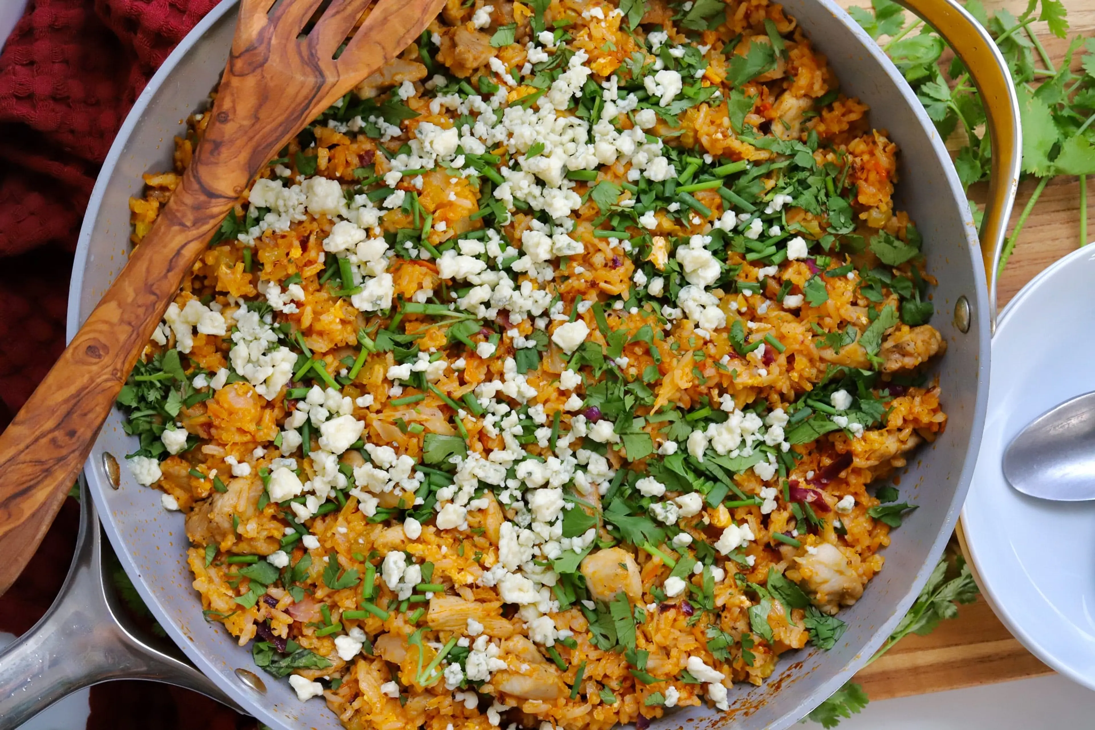 Better Than Takeout Buffalo Chicken Fried Rice