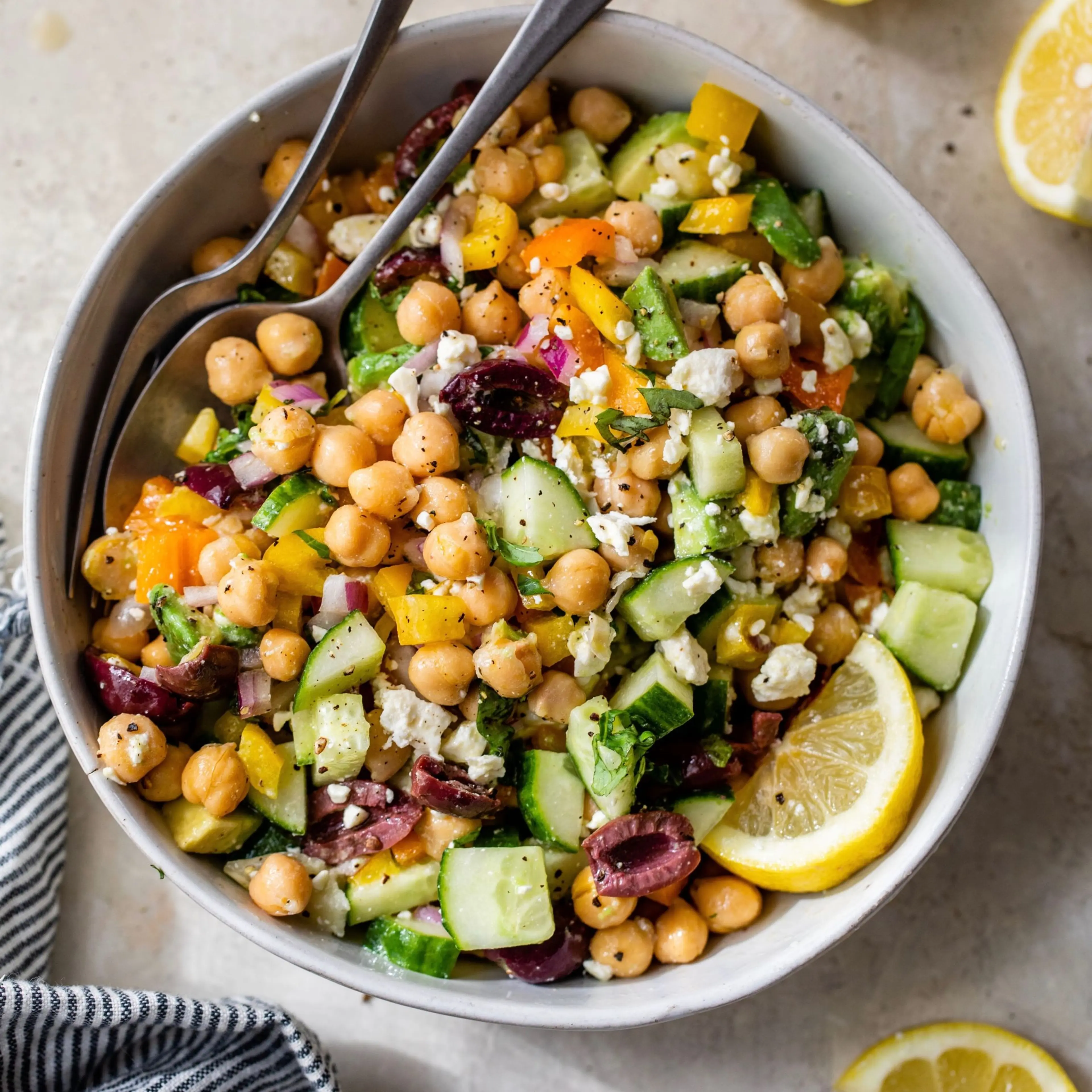 15-Minute Mediterranean Chickpea Salad