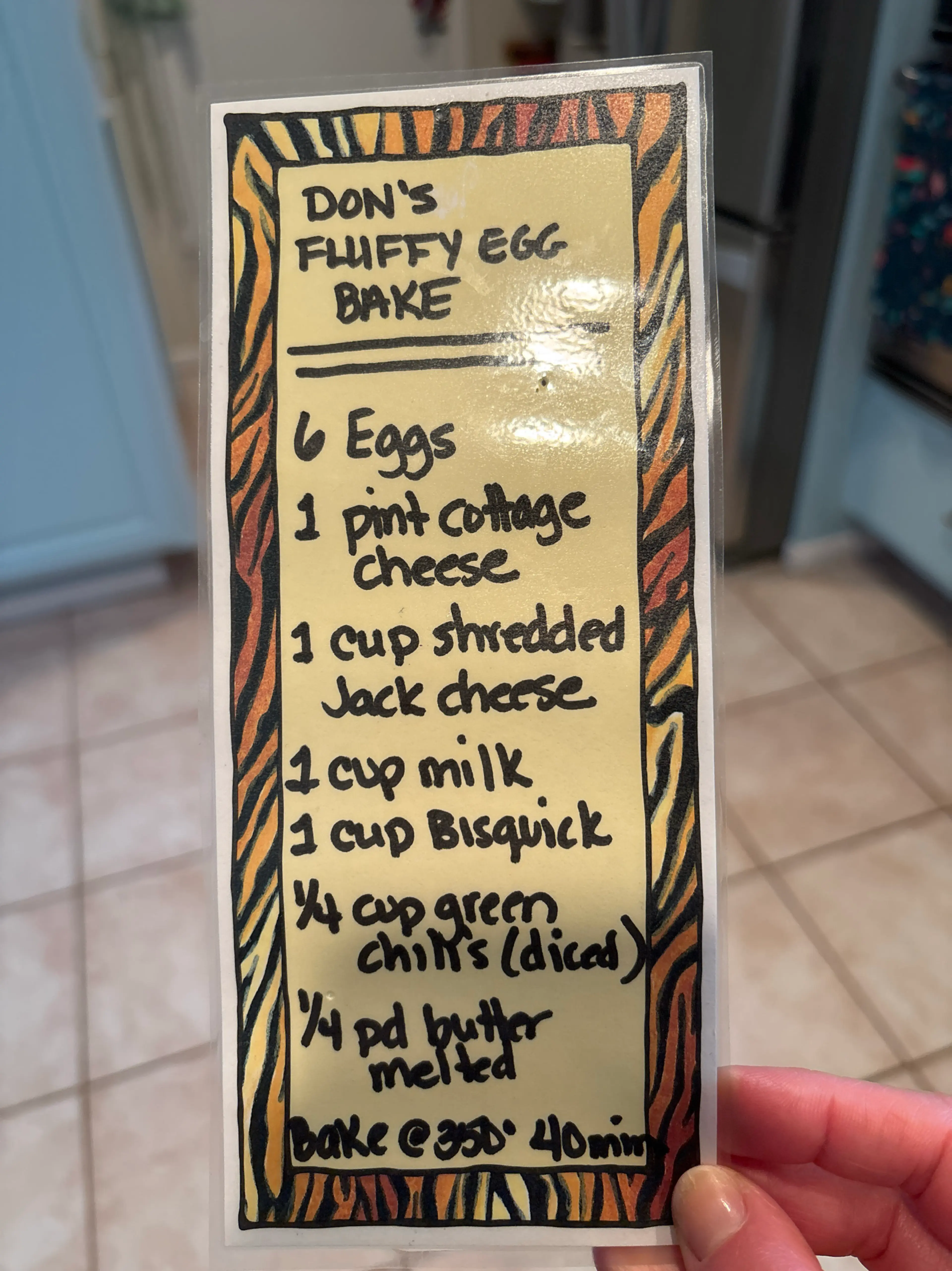 Don’s Fluffy Egg Bake