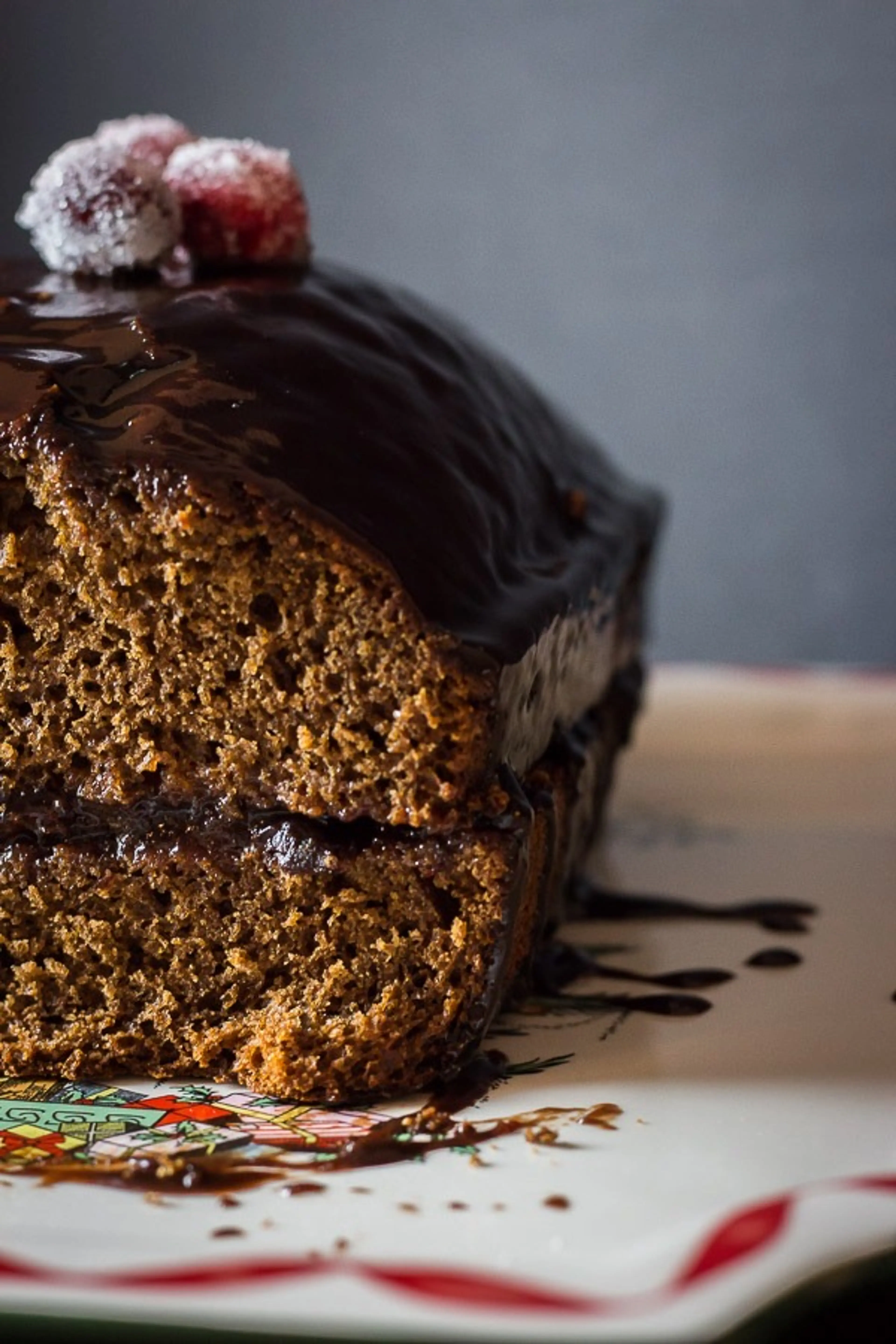 Gingerbread Cake with Christmas Jam (Piernik Staropolski)