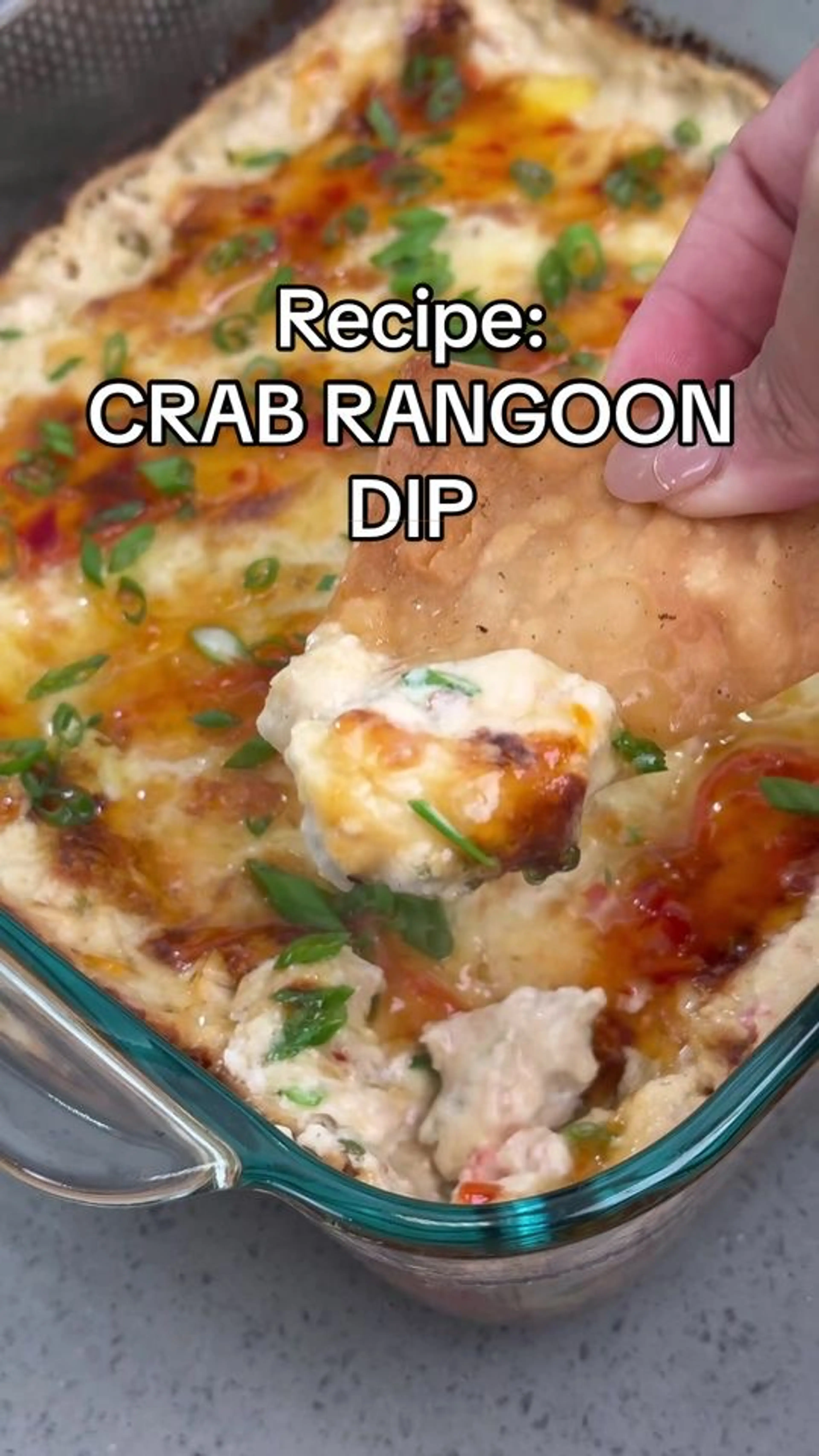 Crab Rangoon Dip with Wonton Chips