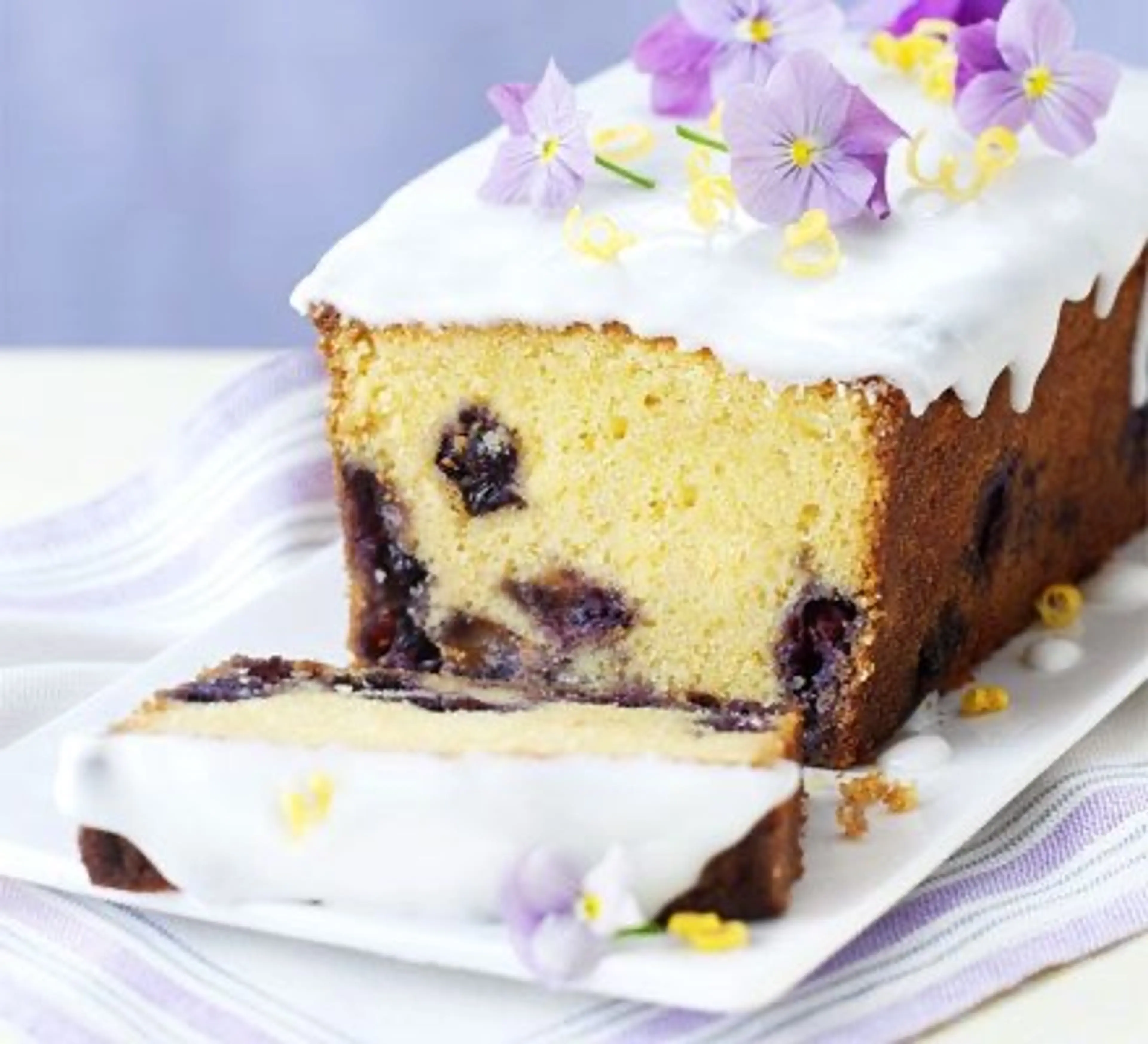 Lemon & blueberry loaf cake