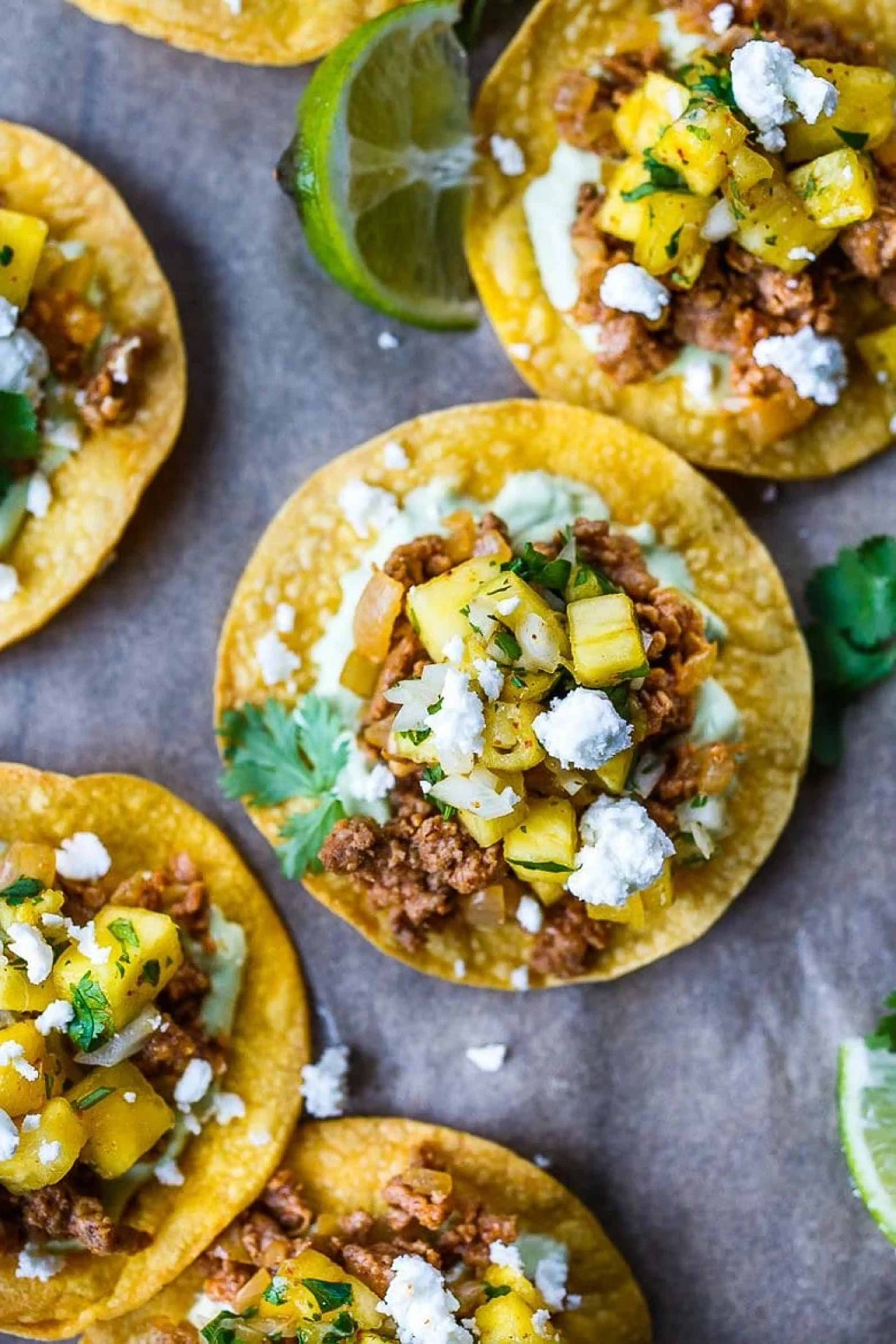 Chipotle Tostadas with Pineapple Salsa