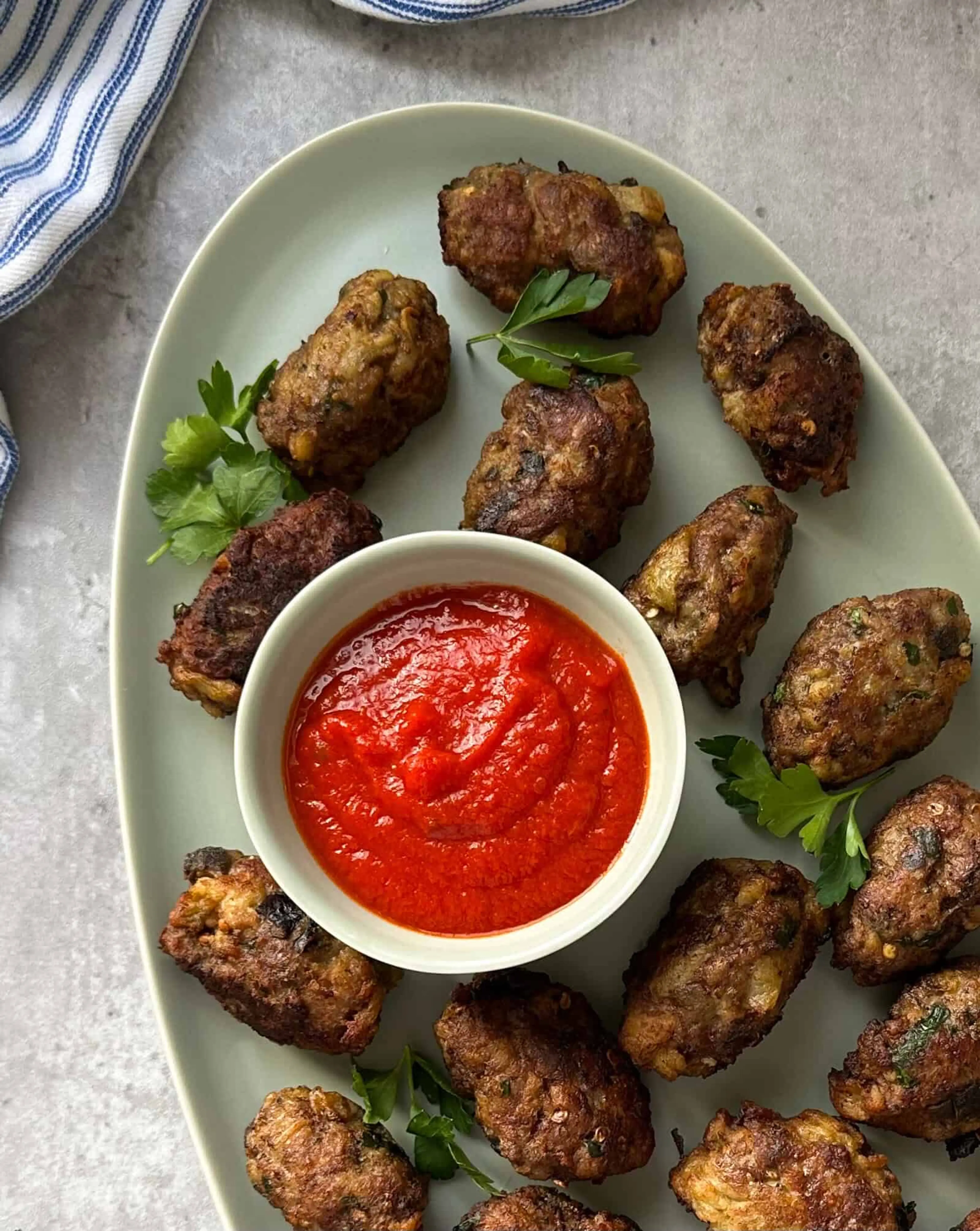 Eggplant Meatballs (aka Polpette di Melanzane Con Carne Maci