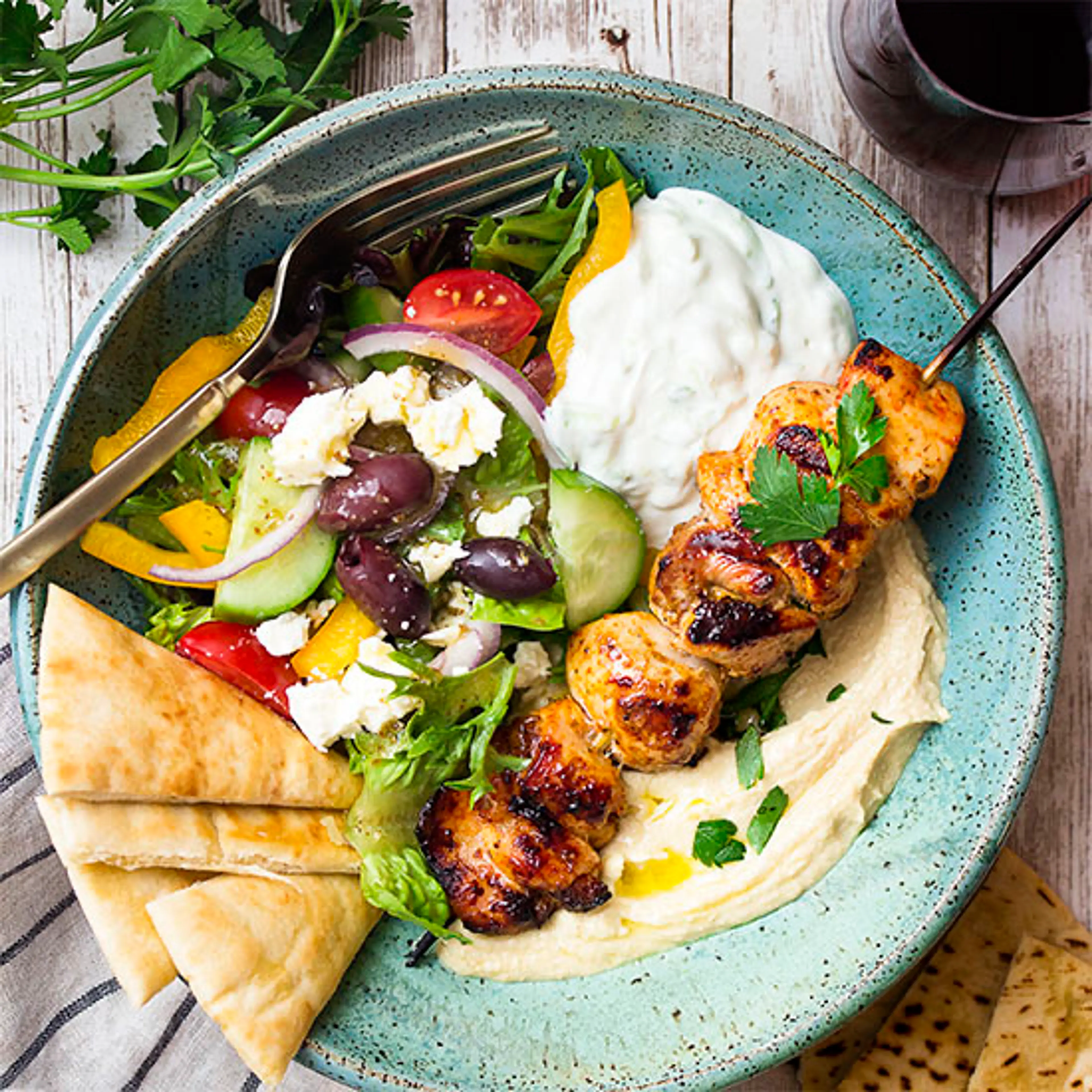 Chicken Hummus Bowl