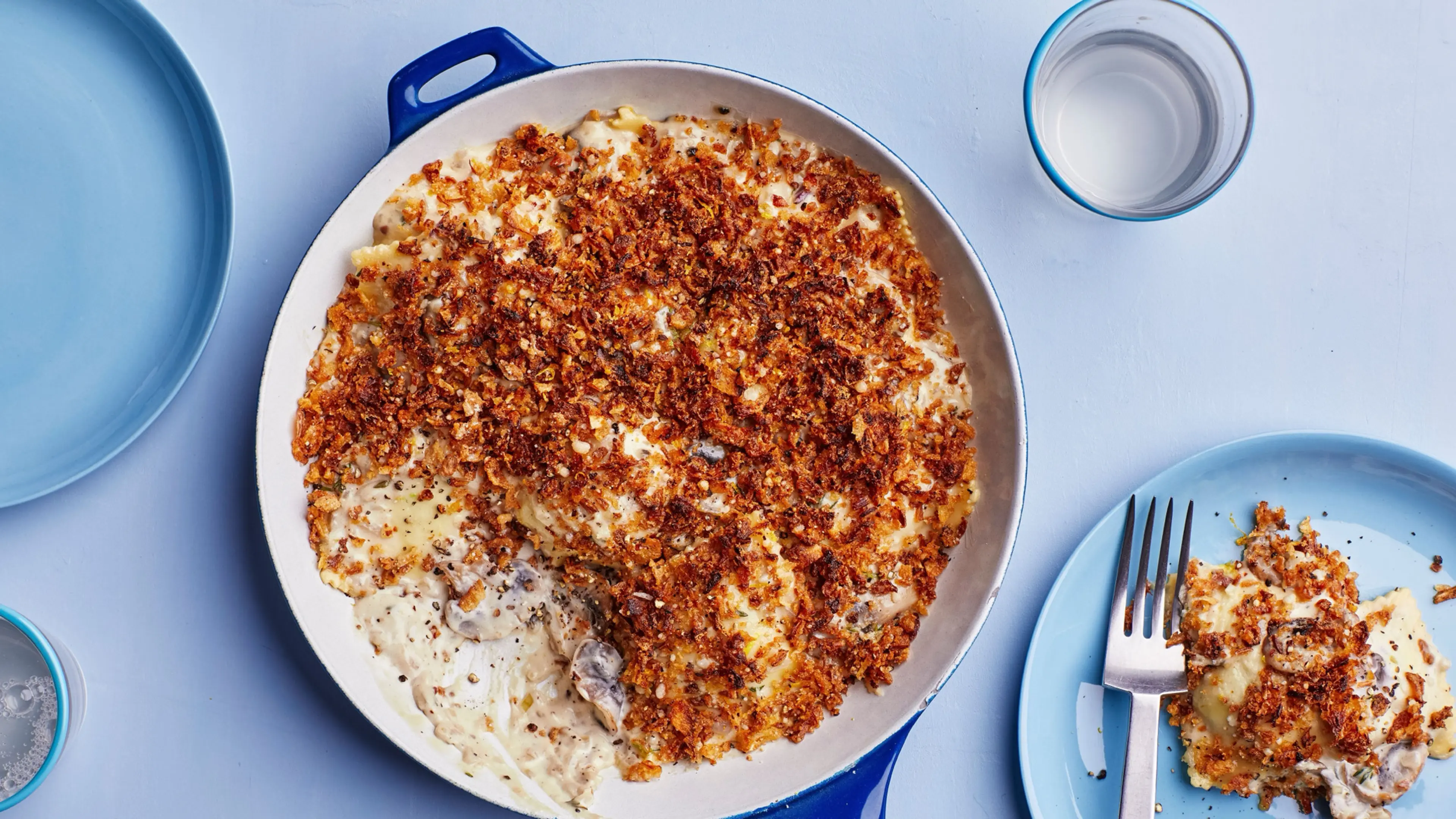 Ravioli and Mushroom Skillet