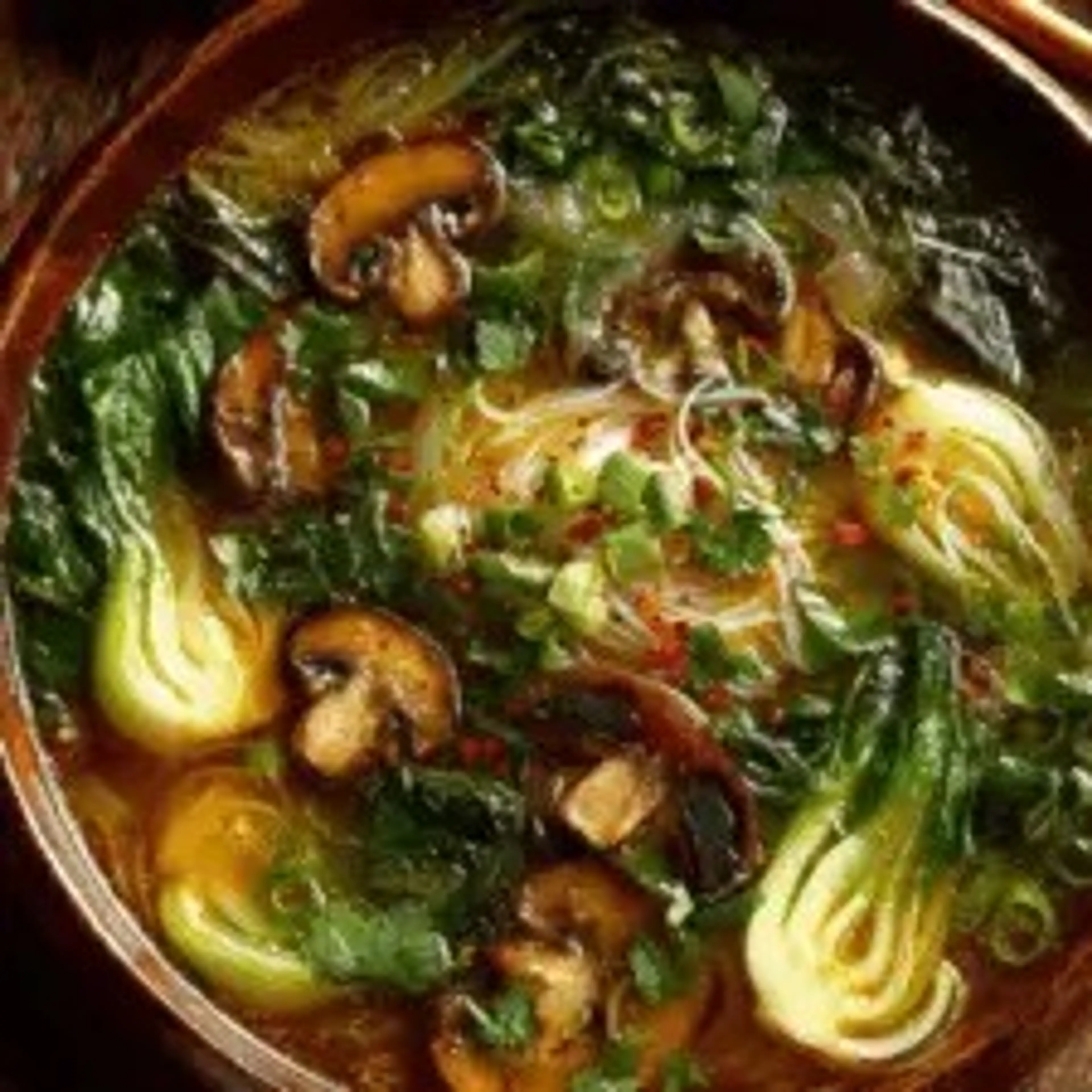 Healing Ginger Garlic Broth with Rice Noodles: A Comforting,