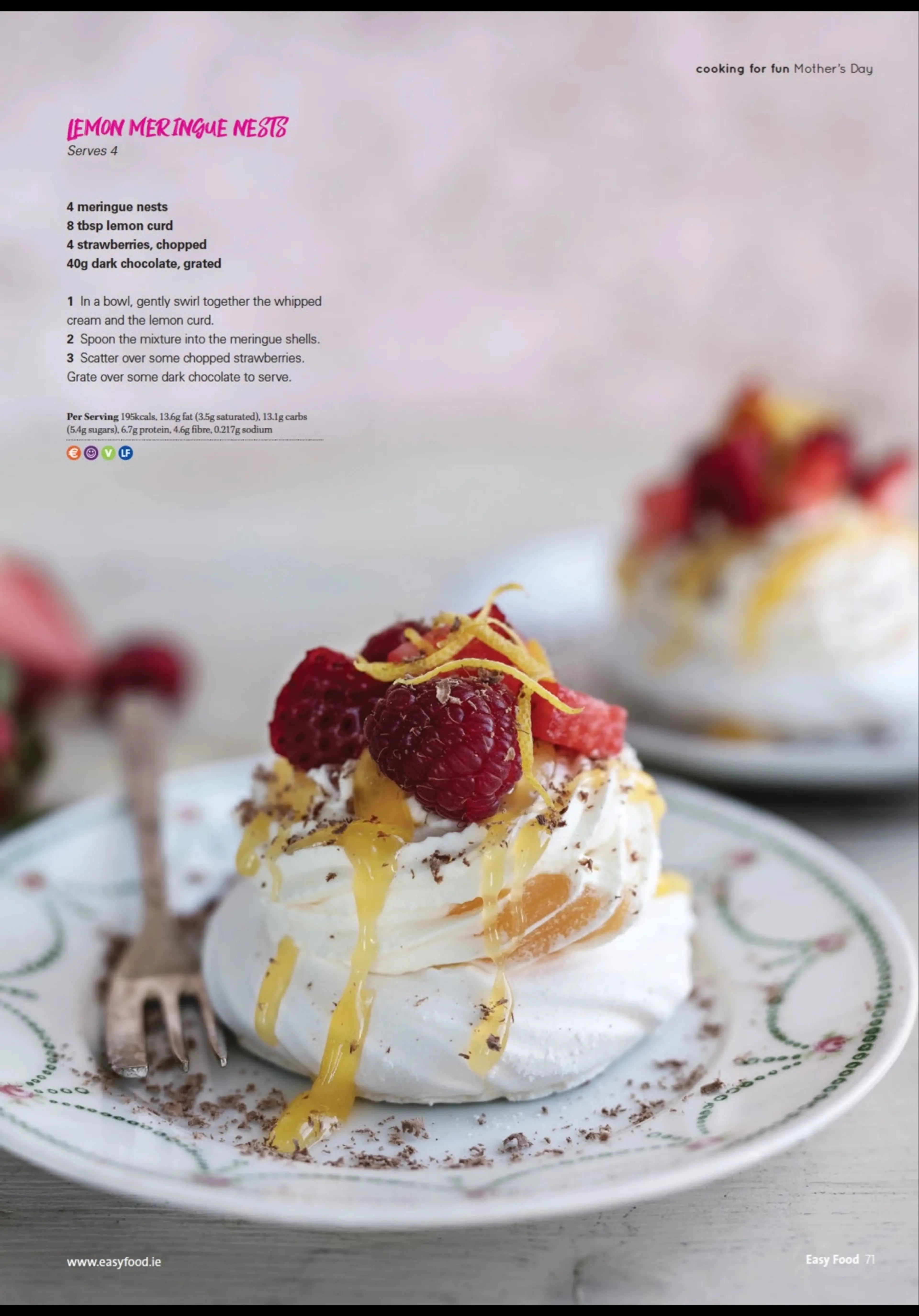 LEMON MERINGUE NESTS