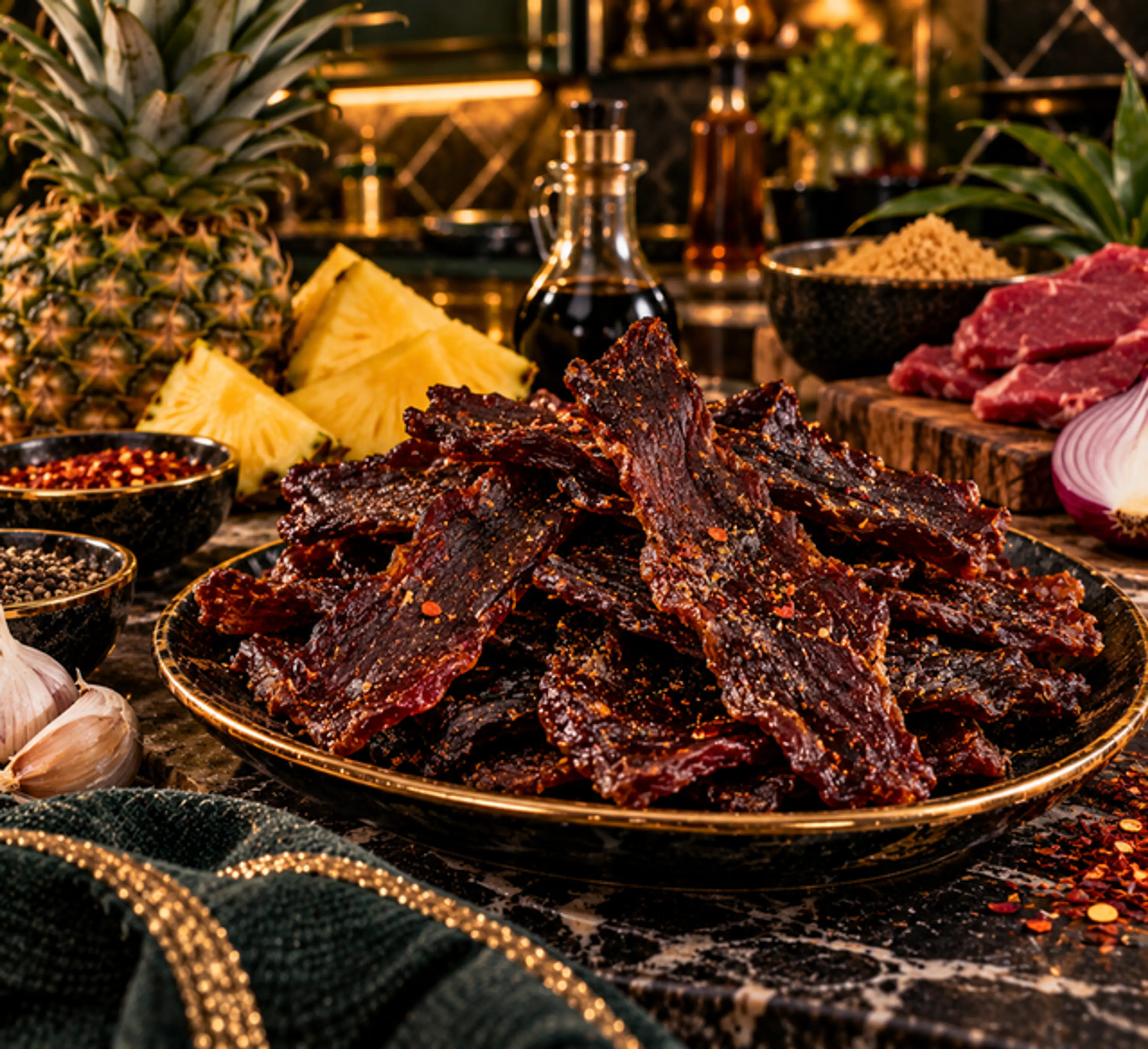 Sweet & Smoky Pineapple Beef Jerky