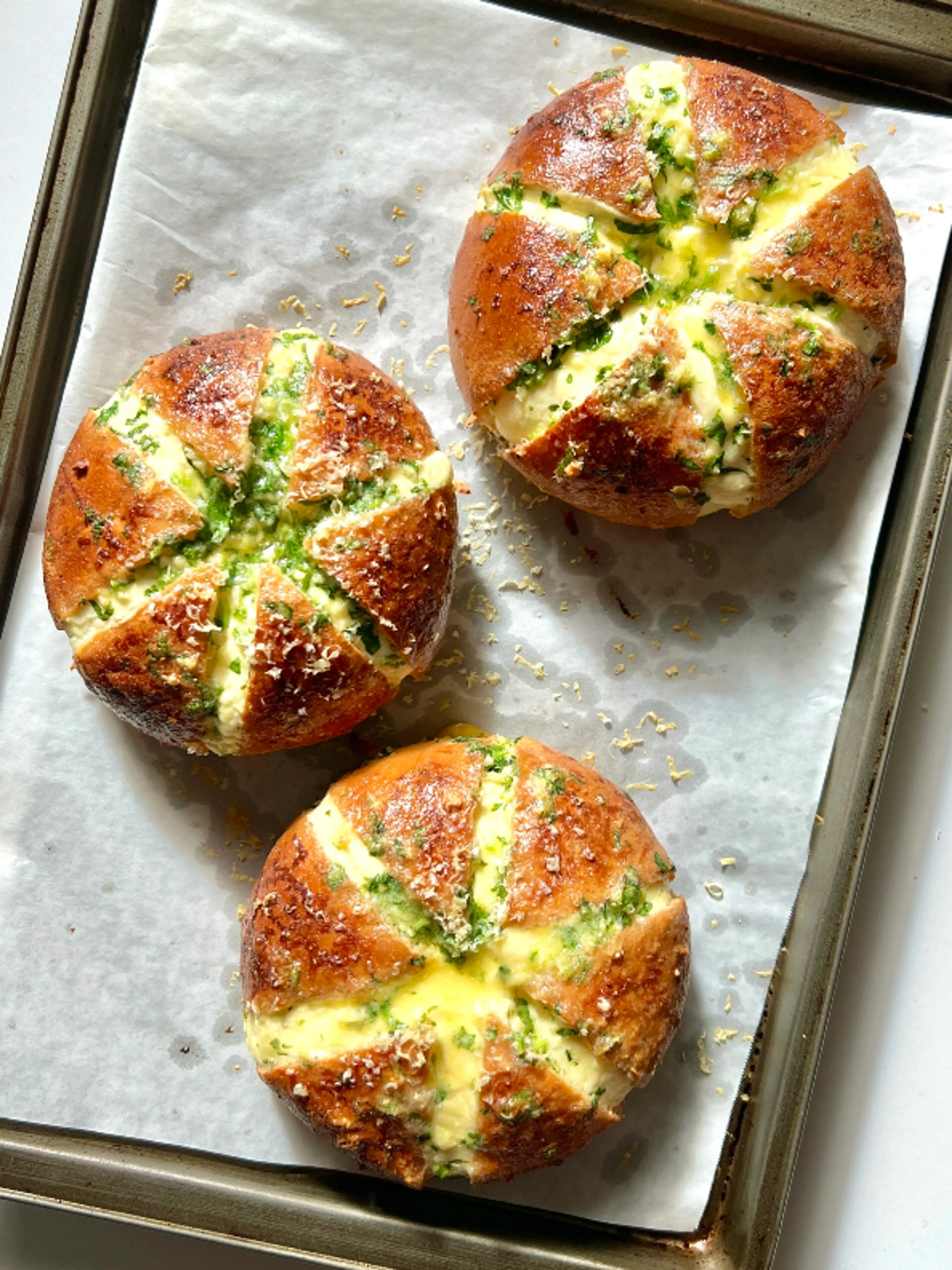 Cream Cheese Garlic Breads