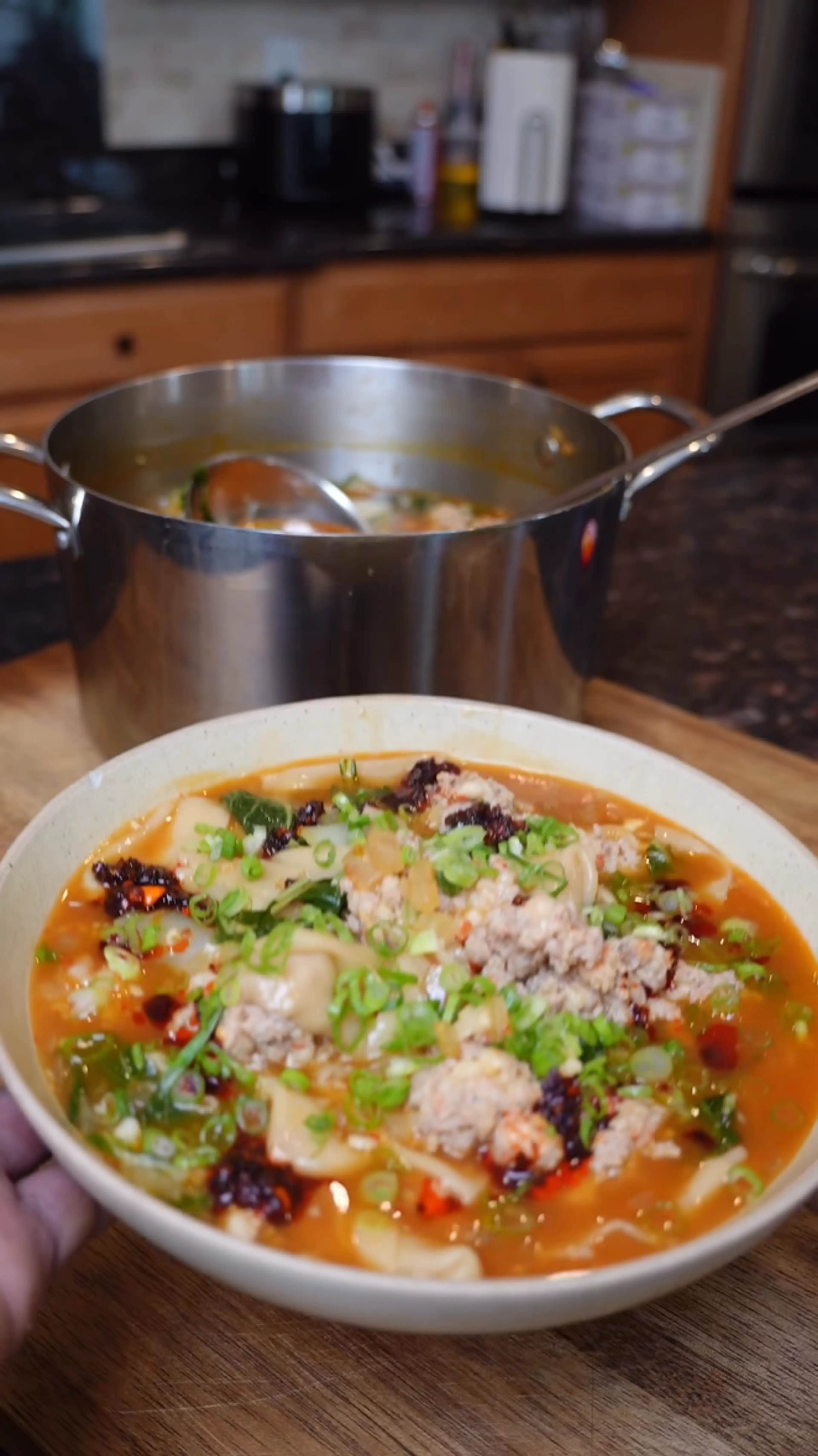 Deconstructed Wonton Soup