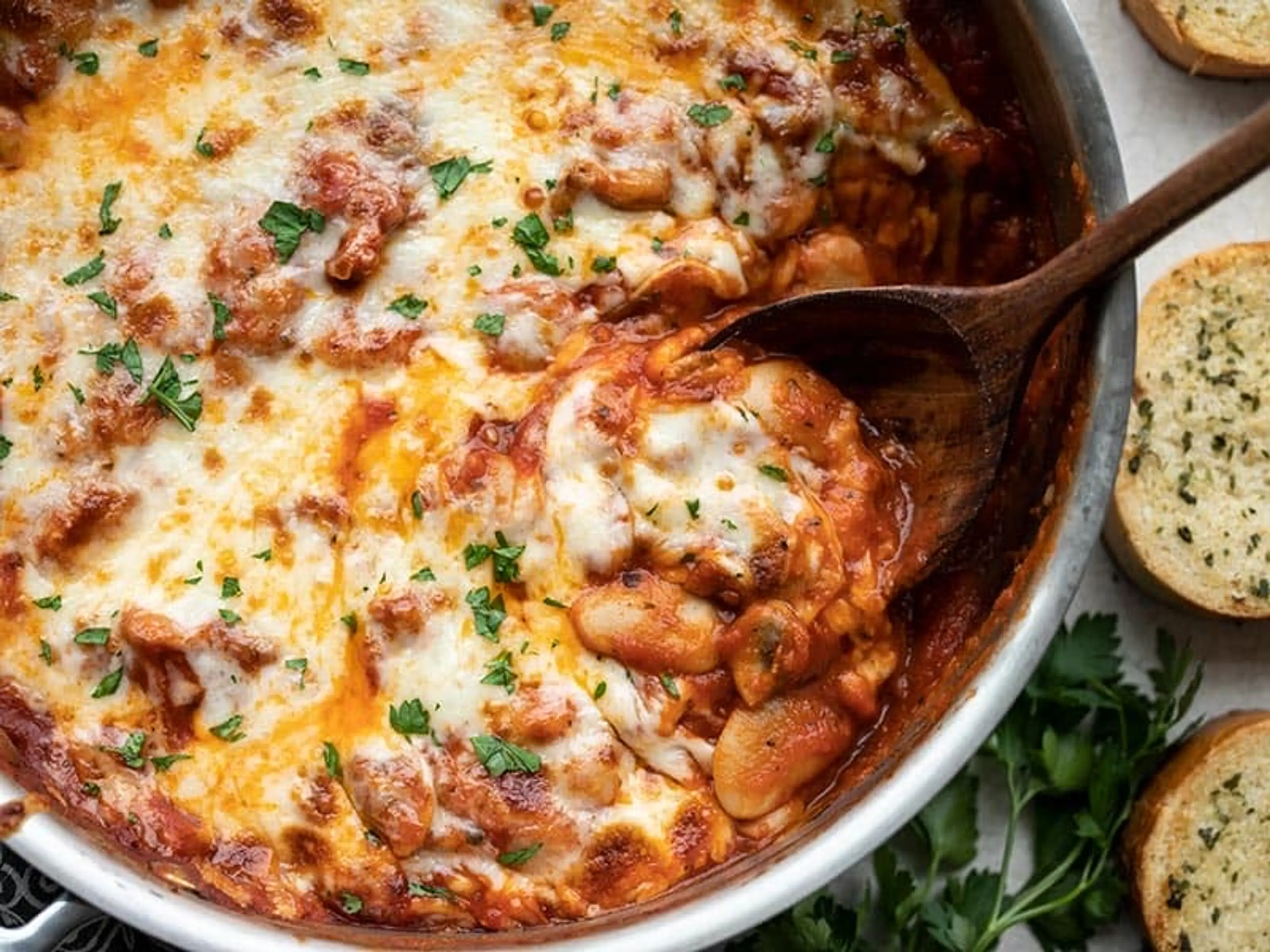 White Beans with Mushrooms and Marinara