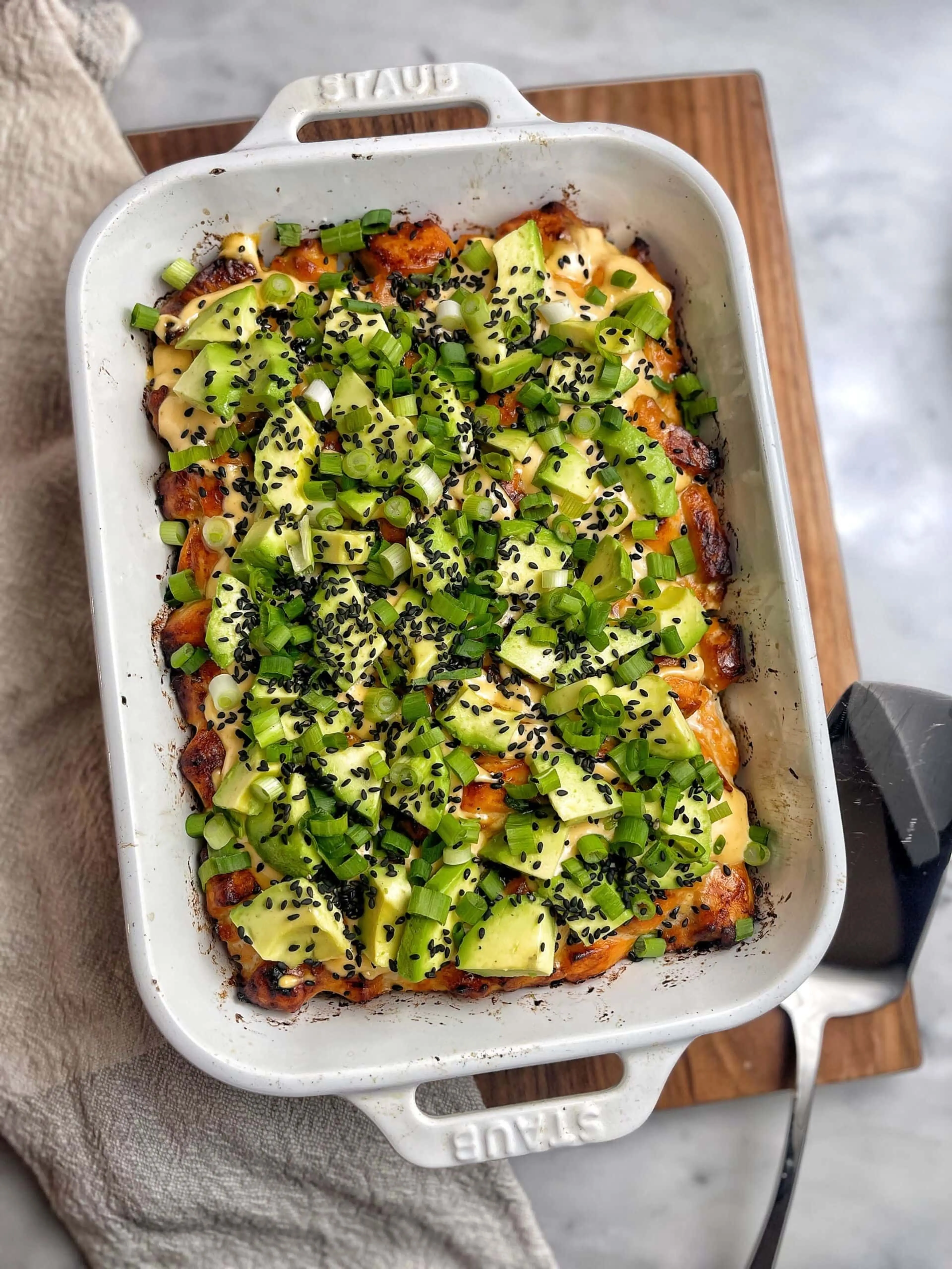 Salmon Sushi Bake