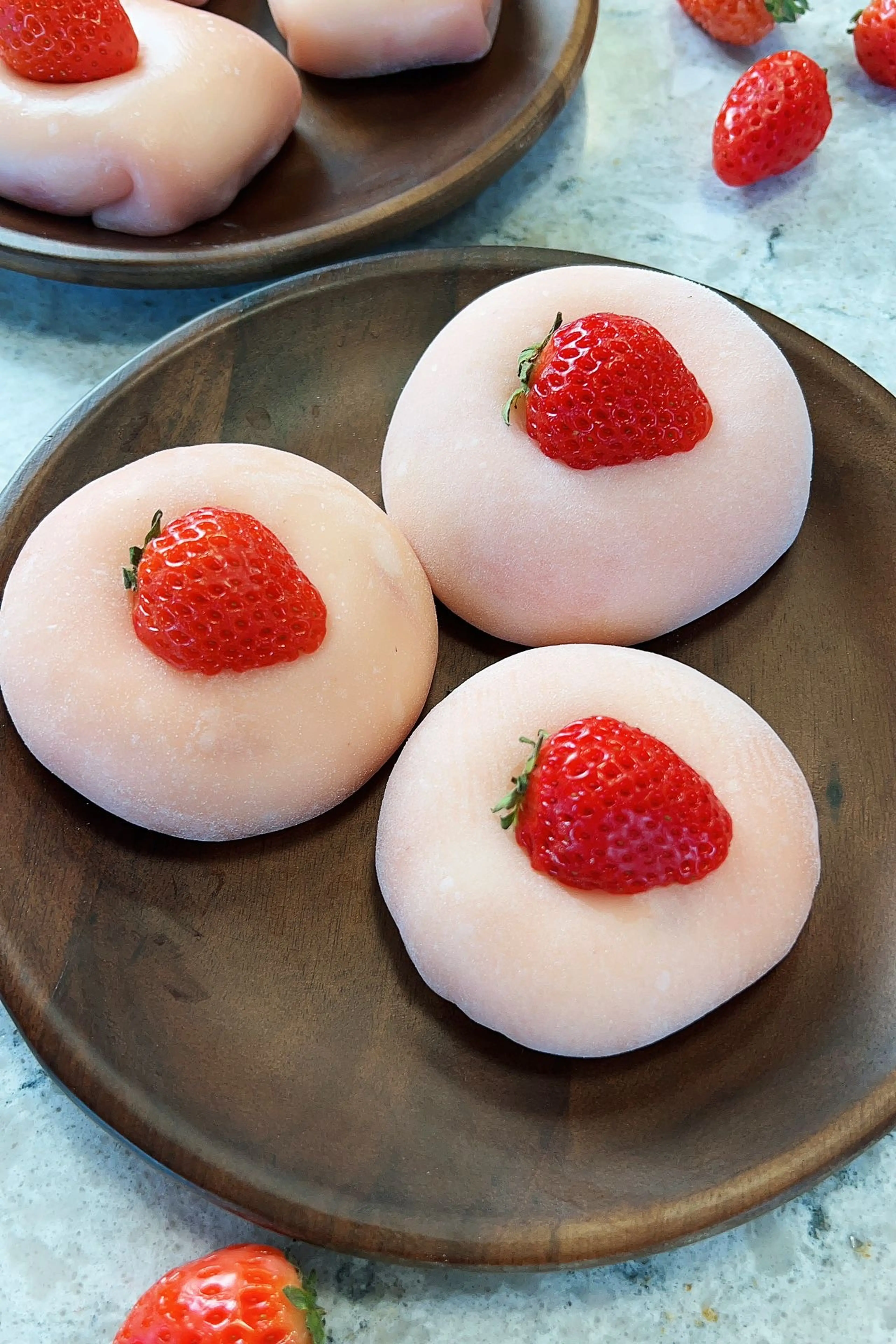 Strawberry mochi