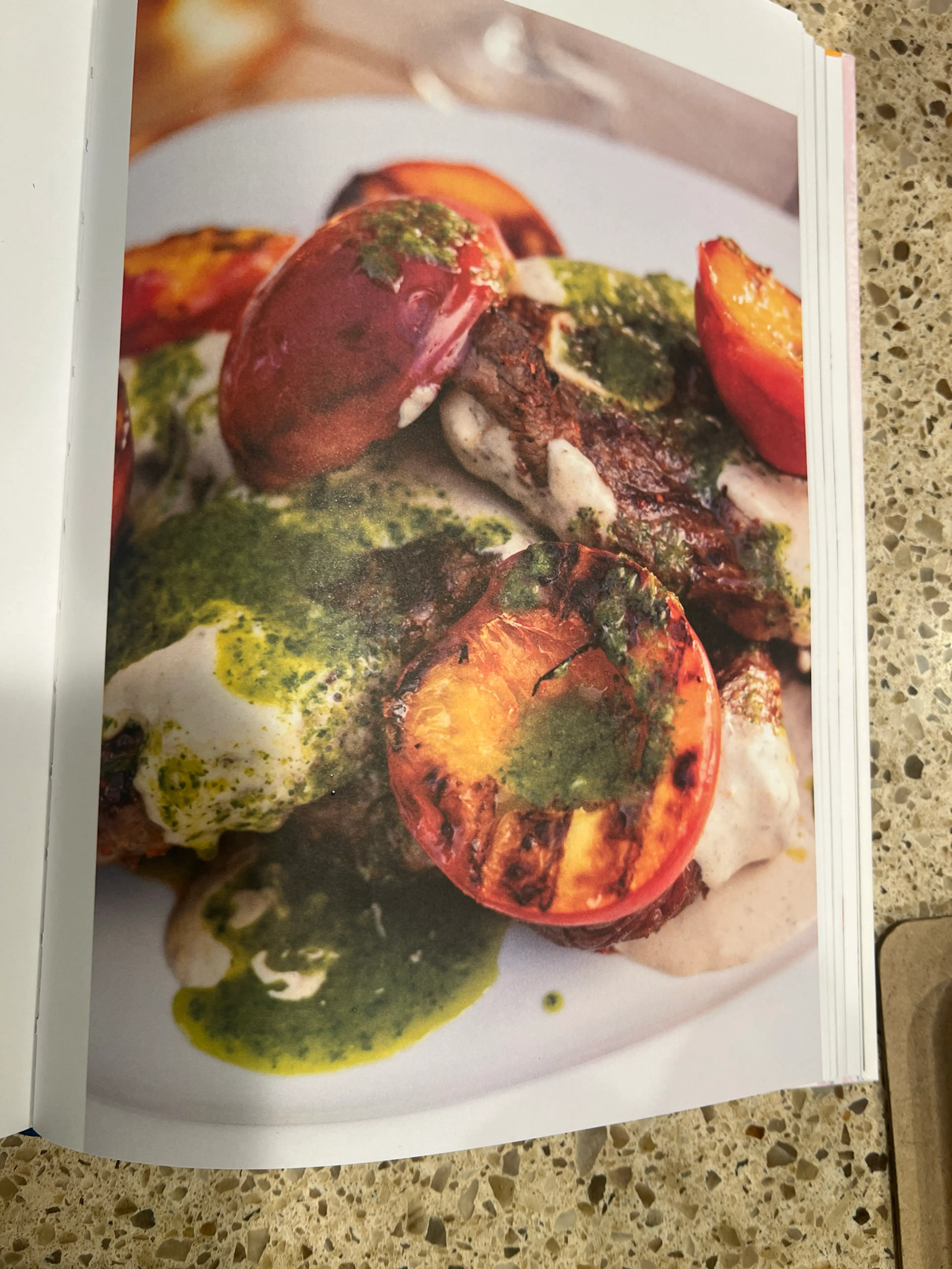 Grilled Lamb with Aleppo Pepper, Whipped Tahini, and Nectari