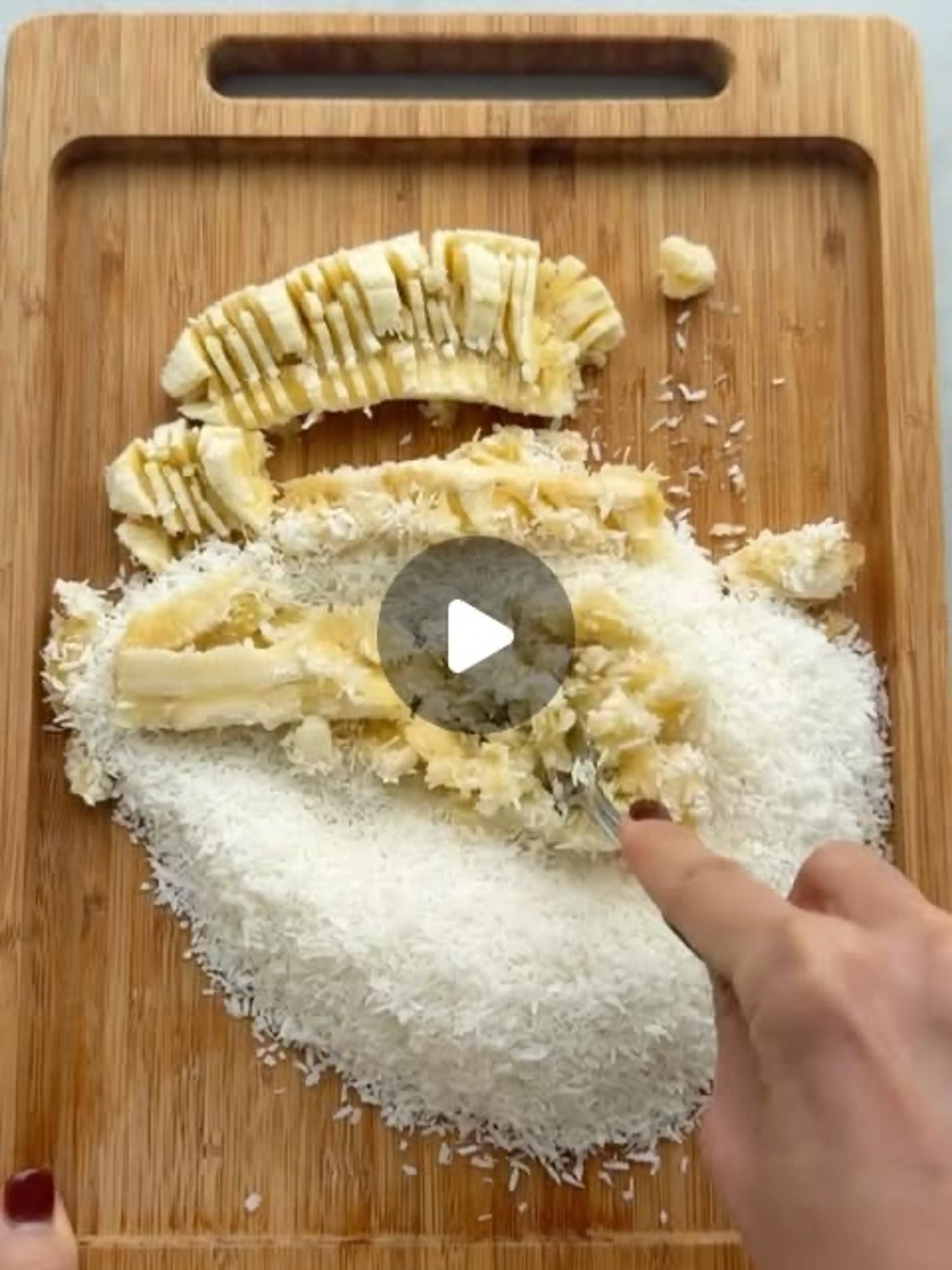 2-ingredient Banana Coconut Cookies w/Chocolate Drizzle