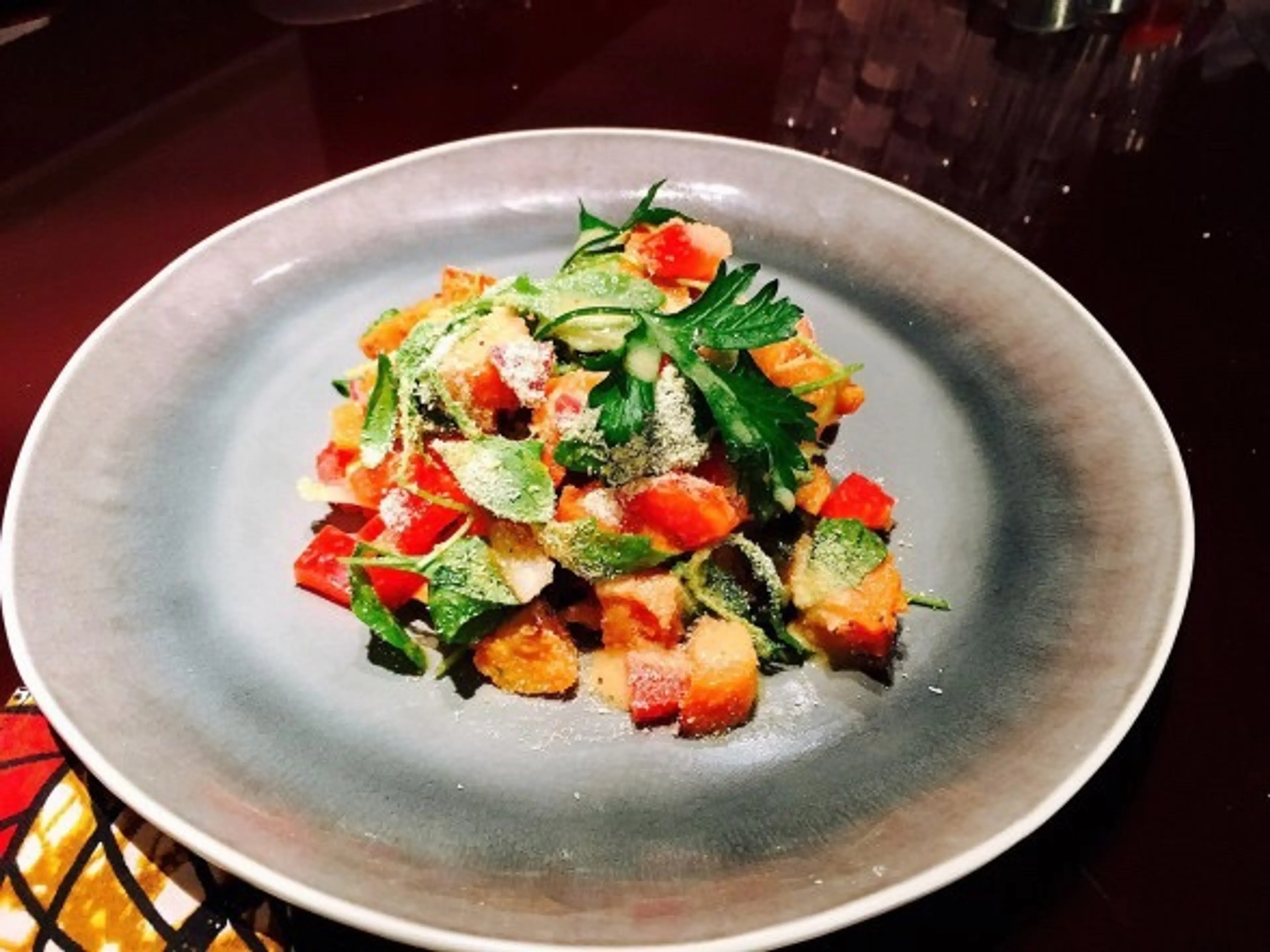 Salade de patate douce et gari