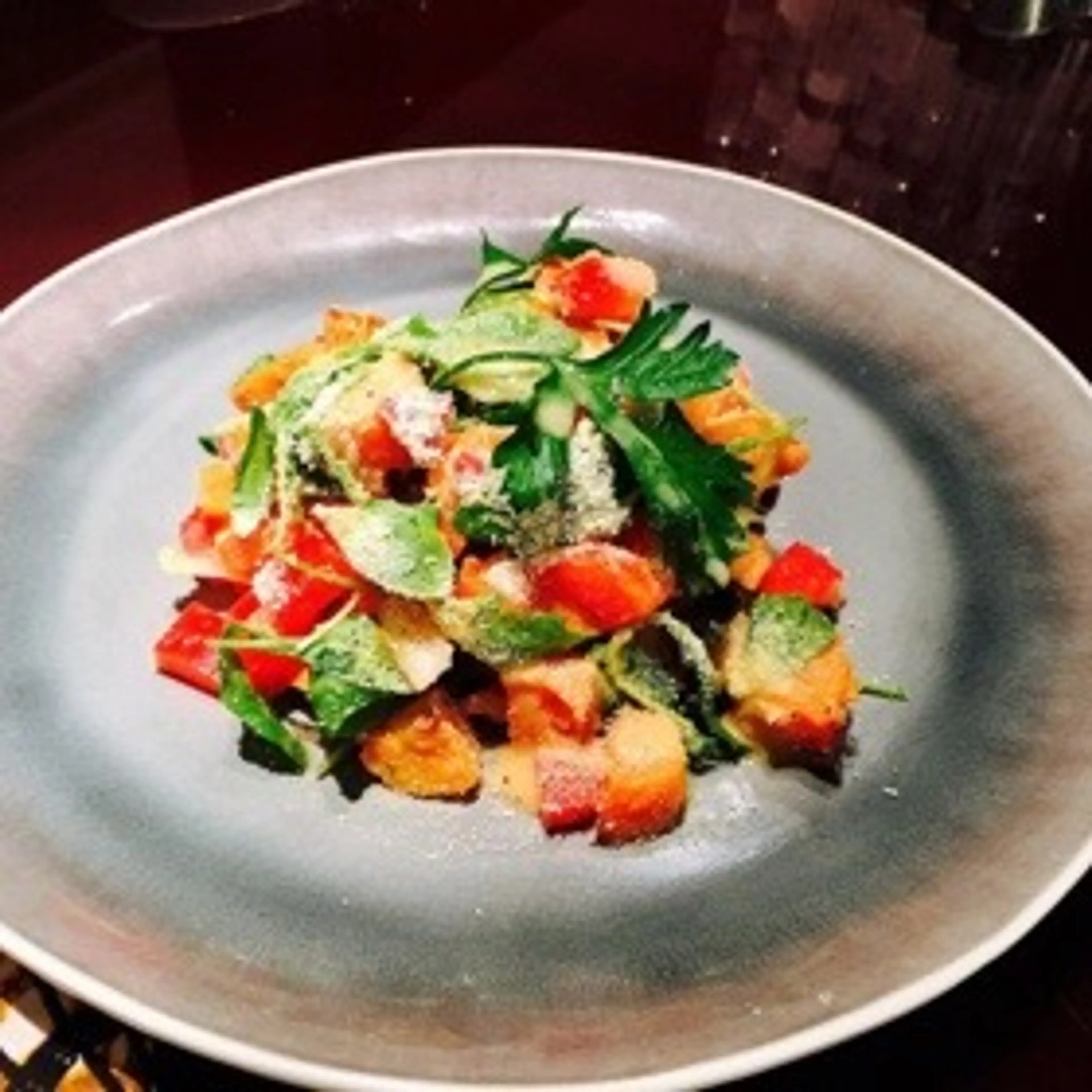 Salade de patate douce et gari