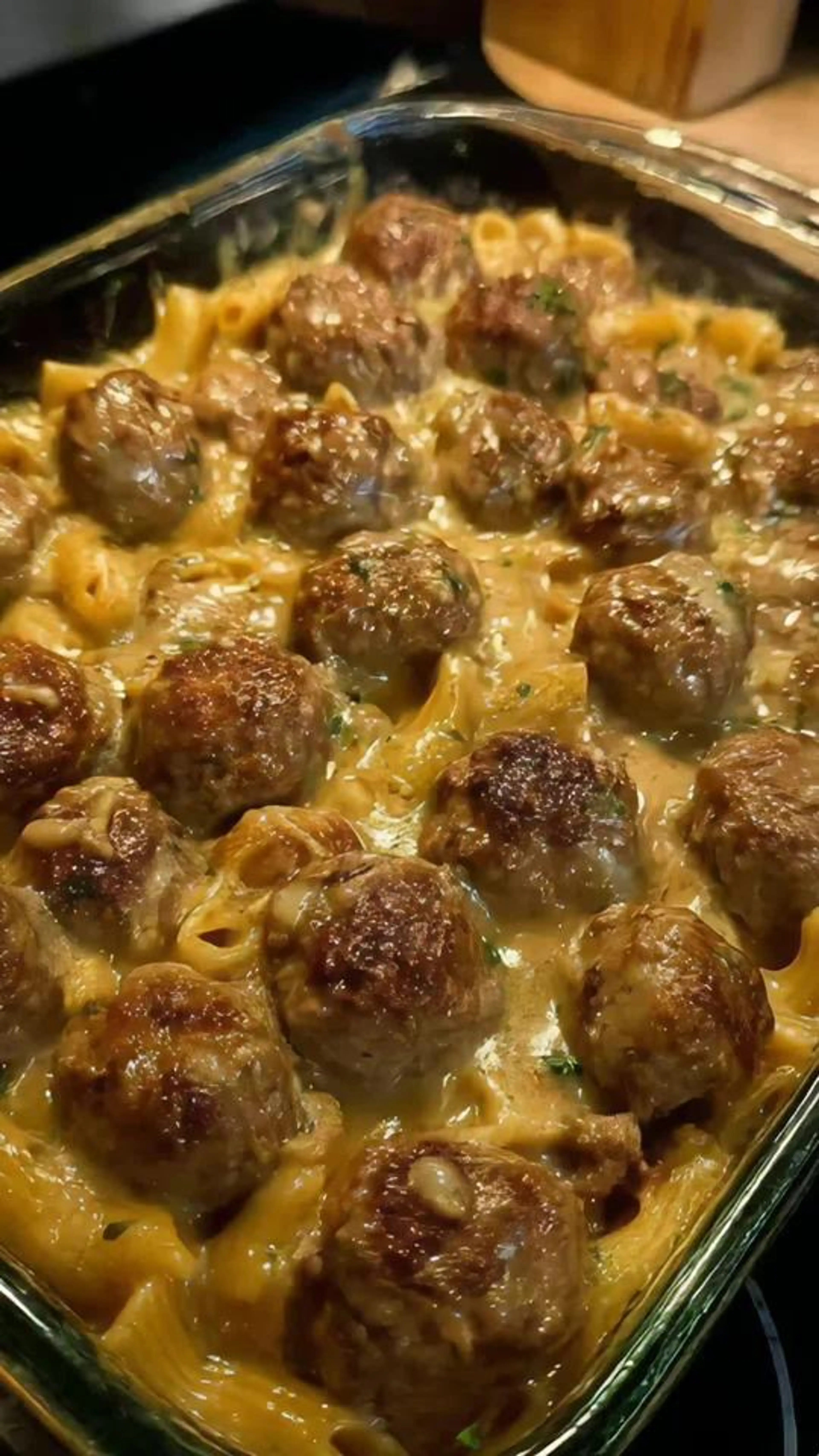Swedish Meatball Noodle Bake Recipe