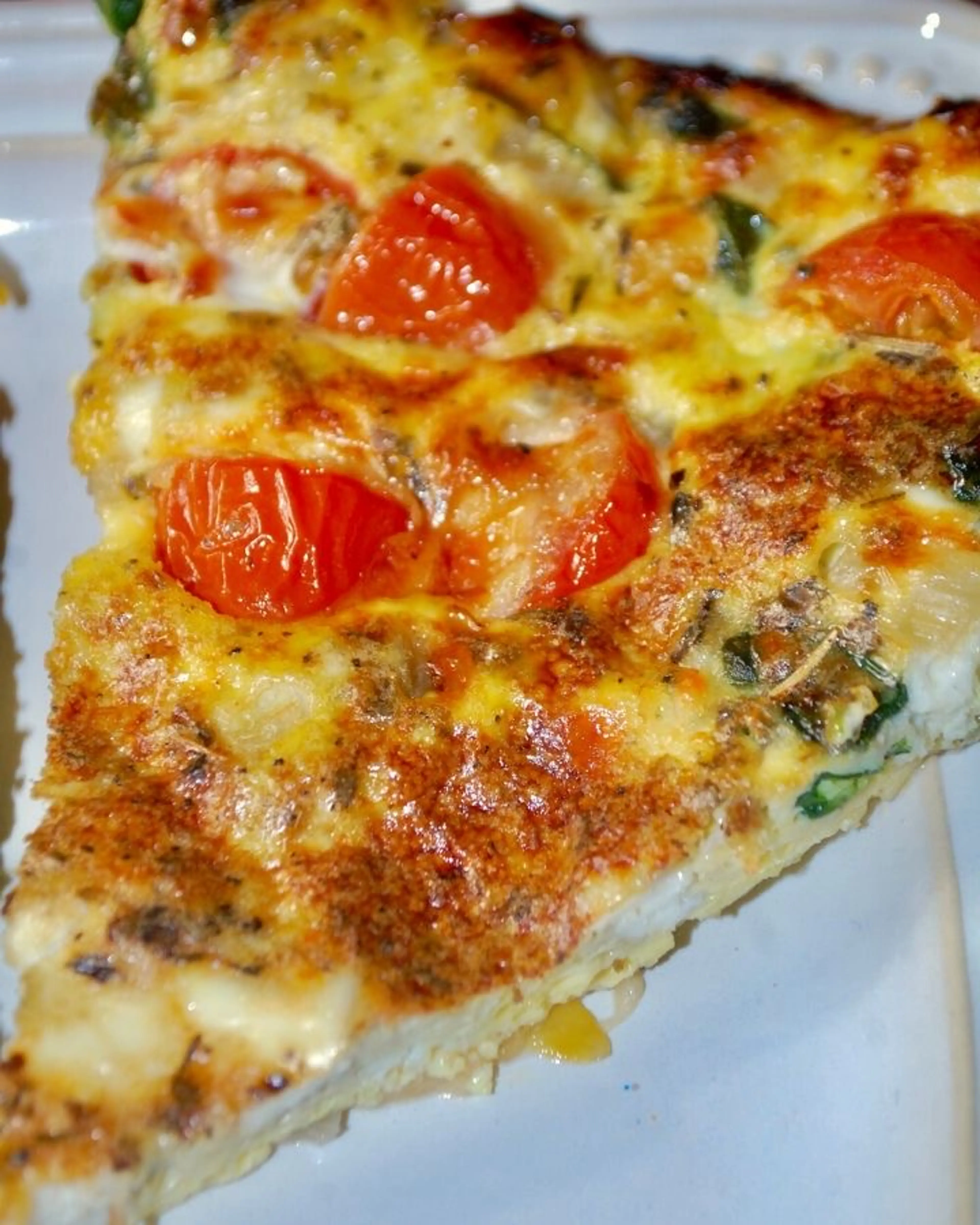 Spinach, Tomato & Cheese Frittata