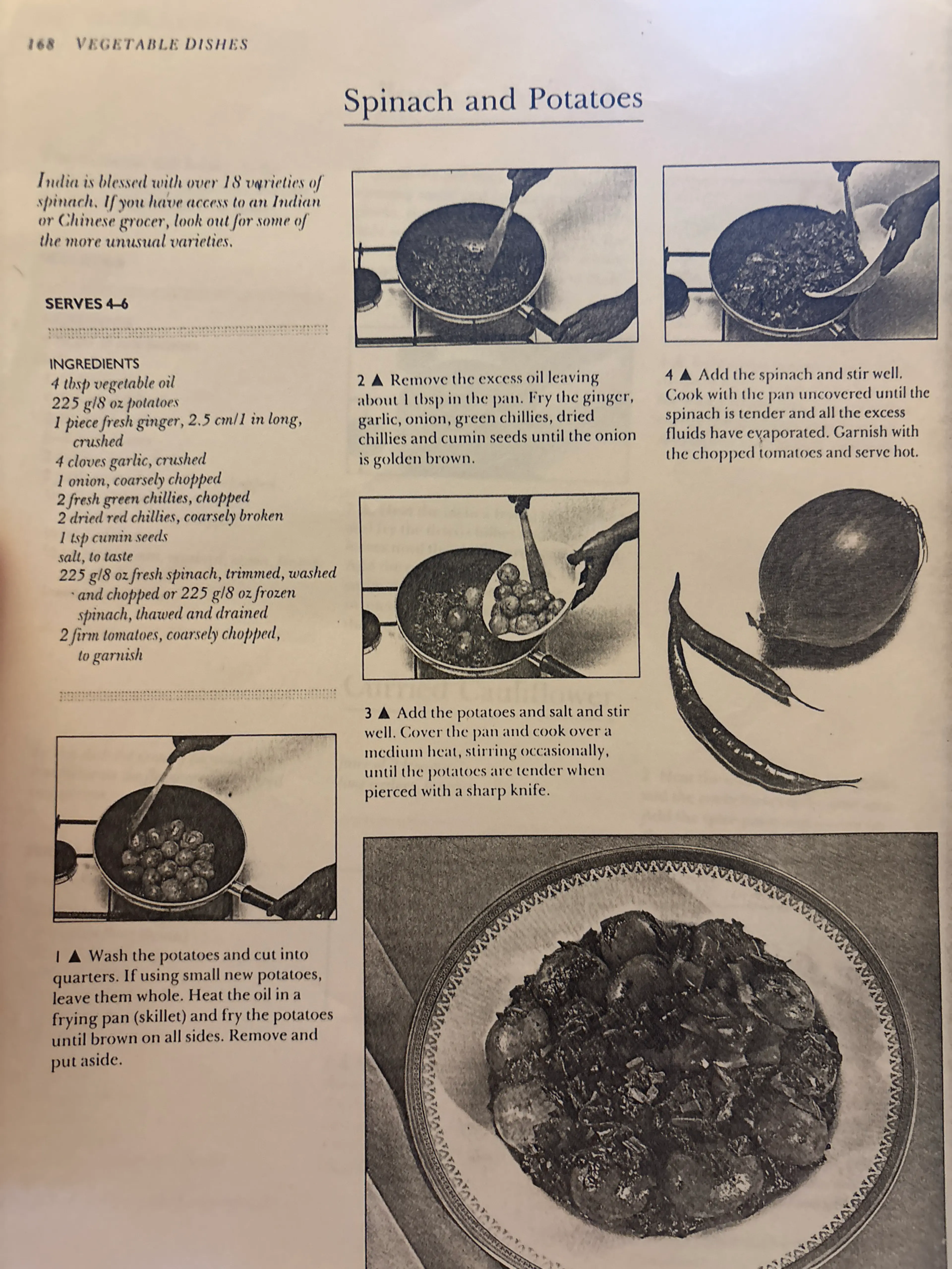 Spinach and Potatoes