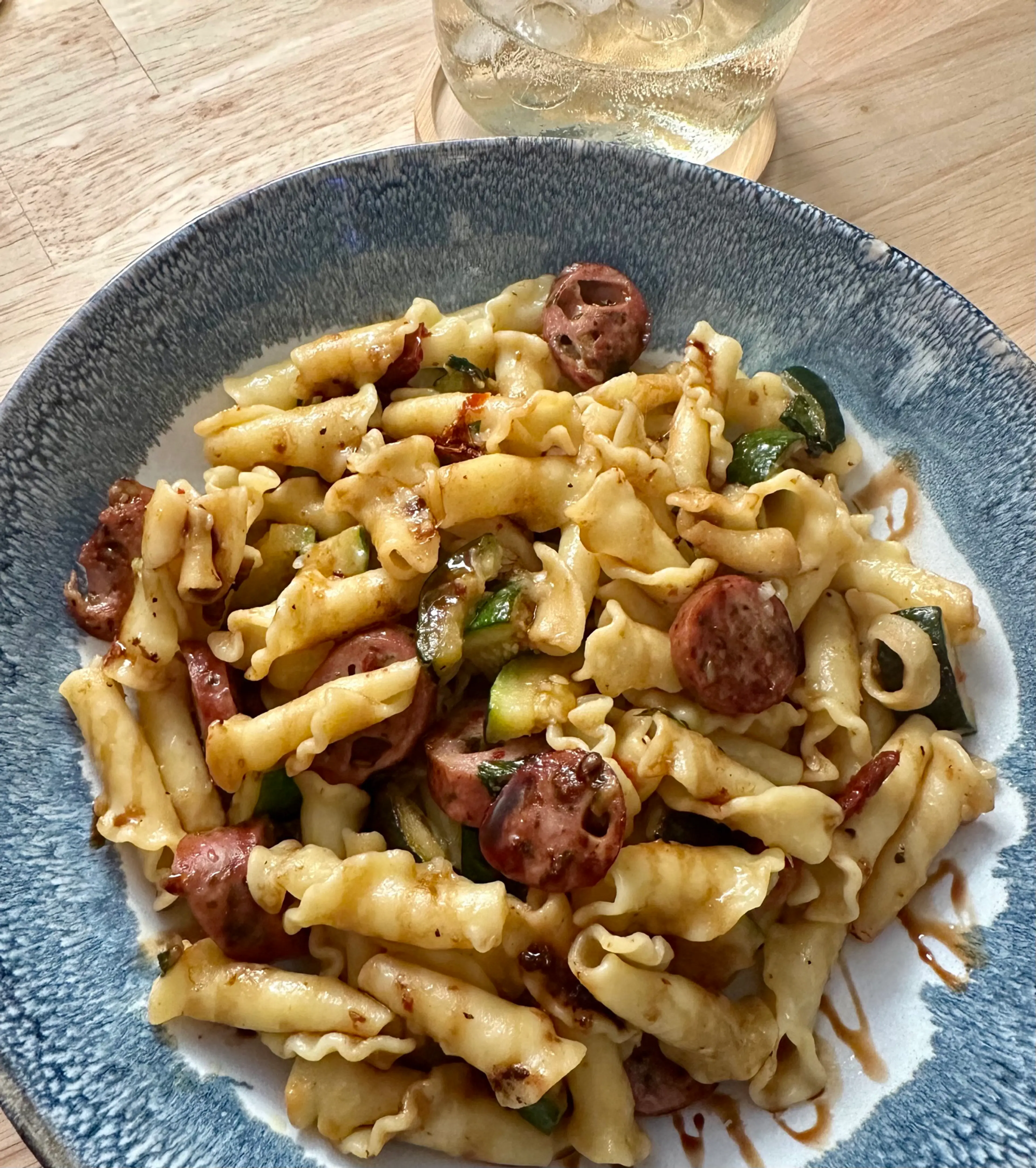 Zucchini Sausage Pasta