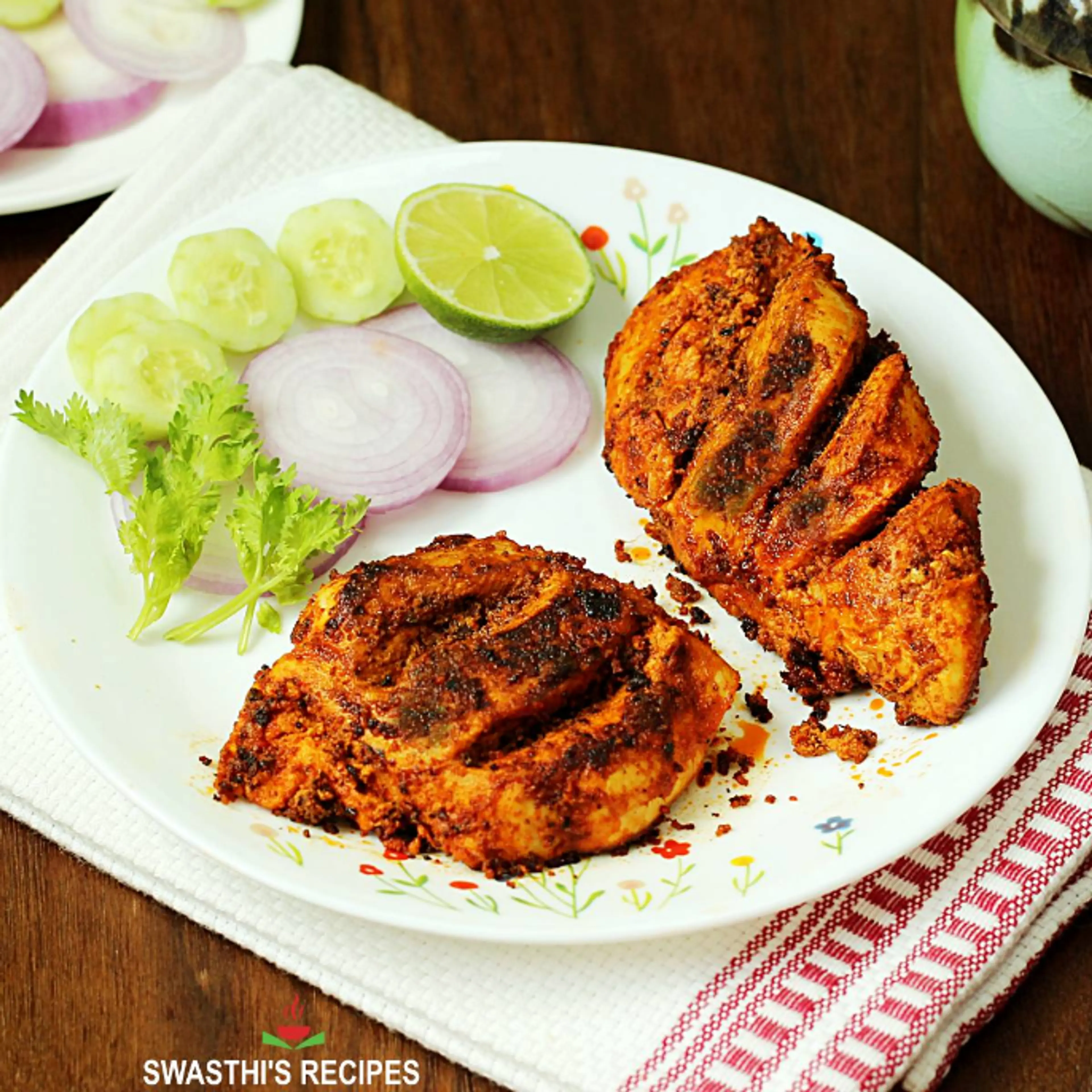 Tandoori Chicken Recipe (Smoky Restaurant Style)