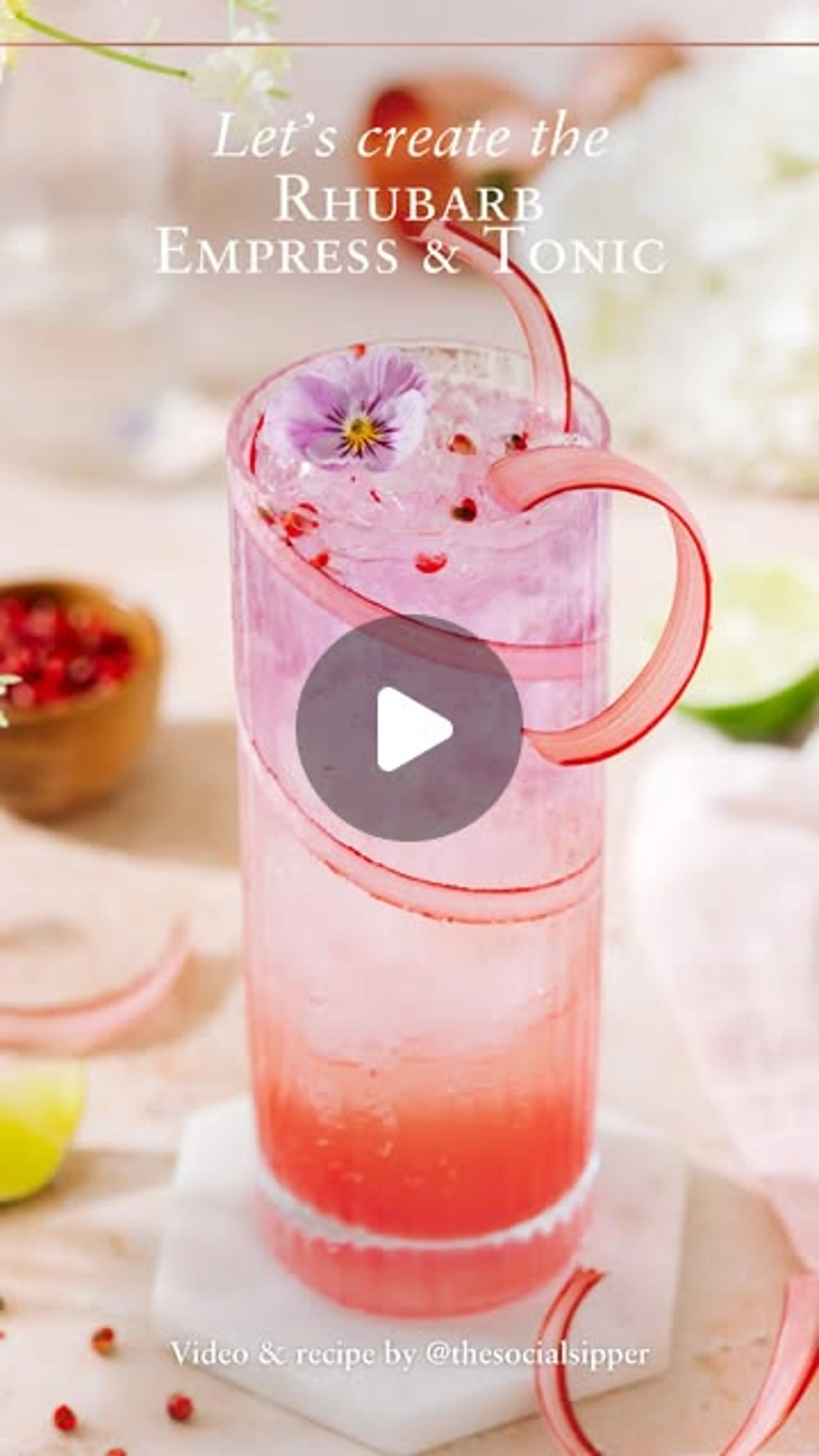 Rhubarb Empress & Tonic