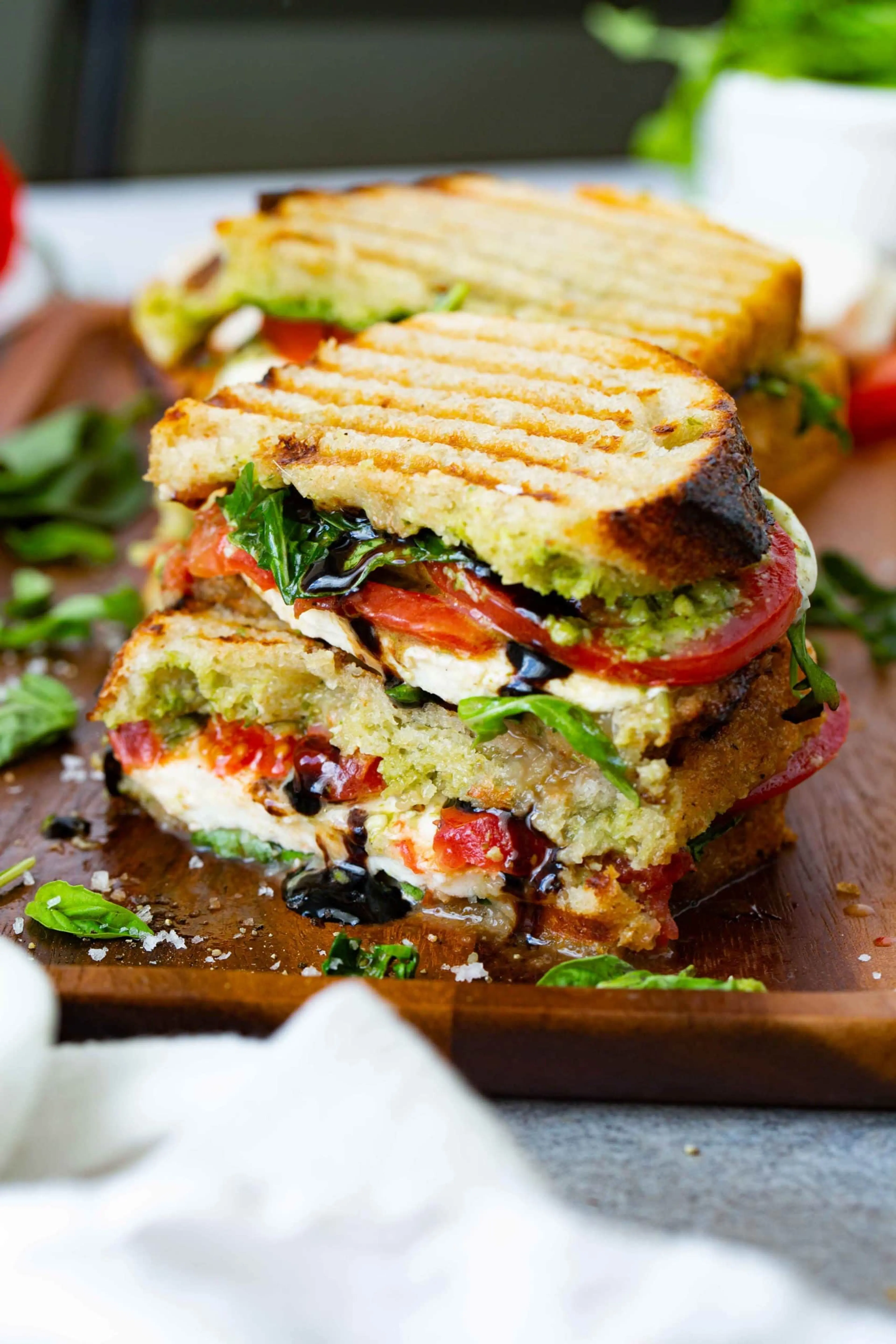 Balsamic Glazed Caprese Panini