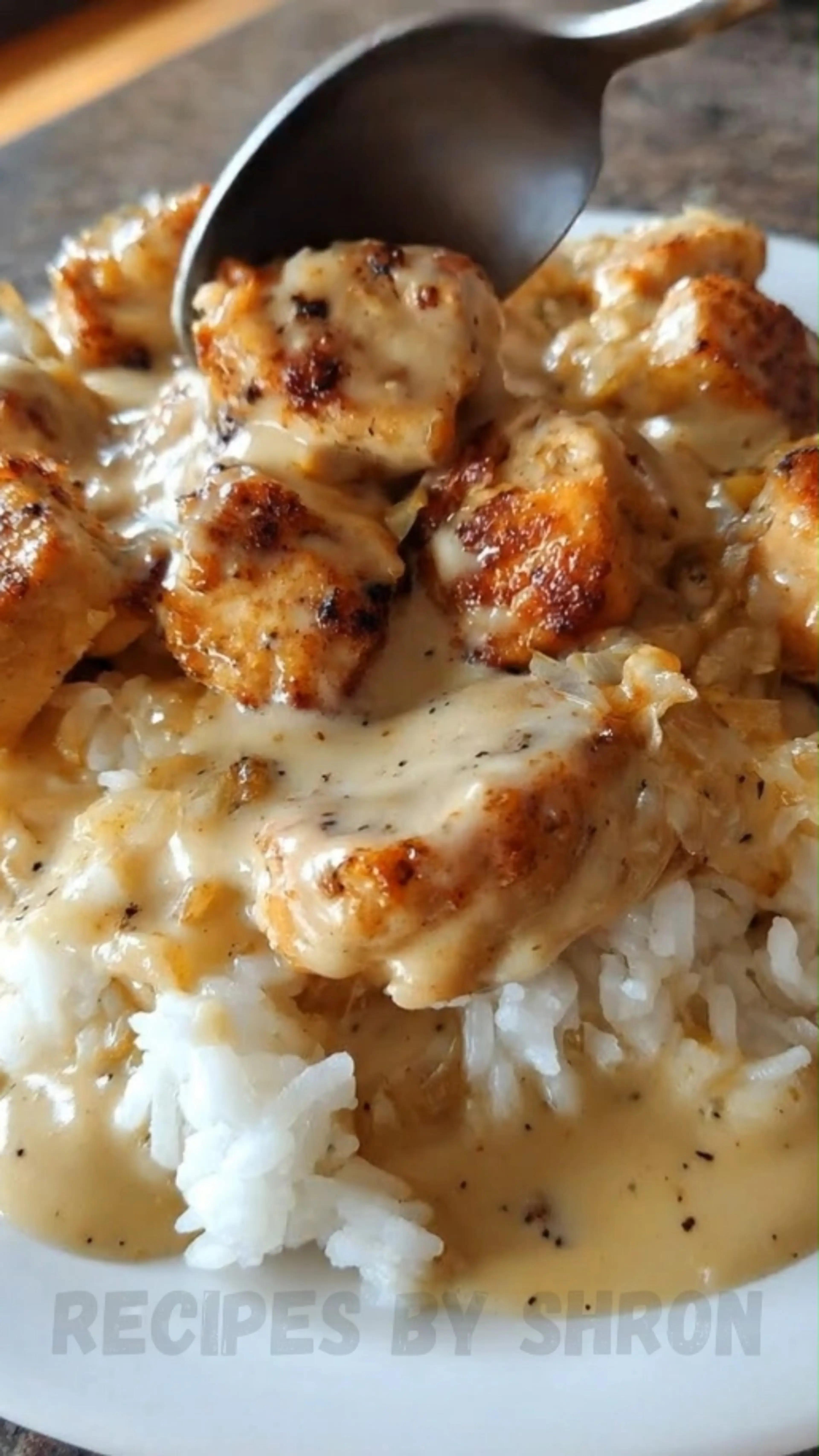 Homemade Smothered Chicken and Rice